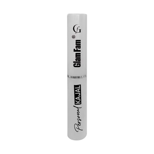 GLAM FAM Long-Lasting Waterproof Kajal Eyeliner & Mascara Set - Super Black, Smudge-Proof (3-Pack) for Dramatic Eye Makeup & Everyday Wear
