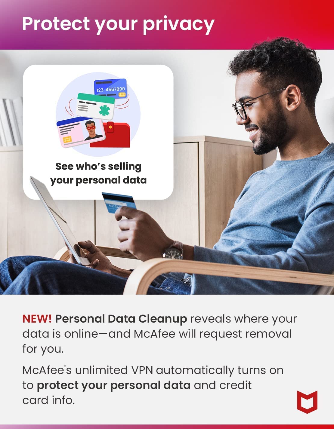McAfee+ Advanced Family Unlimited Devices 2025 | 1-Year Subscription with Auto-Renewal | Online Security, Identity Theft Protection, Privacy & Parental Controls | Download for Windows, Mac, iOS & Android | Protect Your Family's Digital Life at Home & On-The-Go