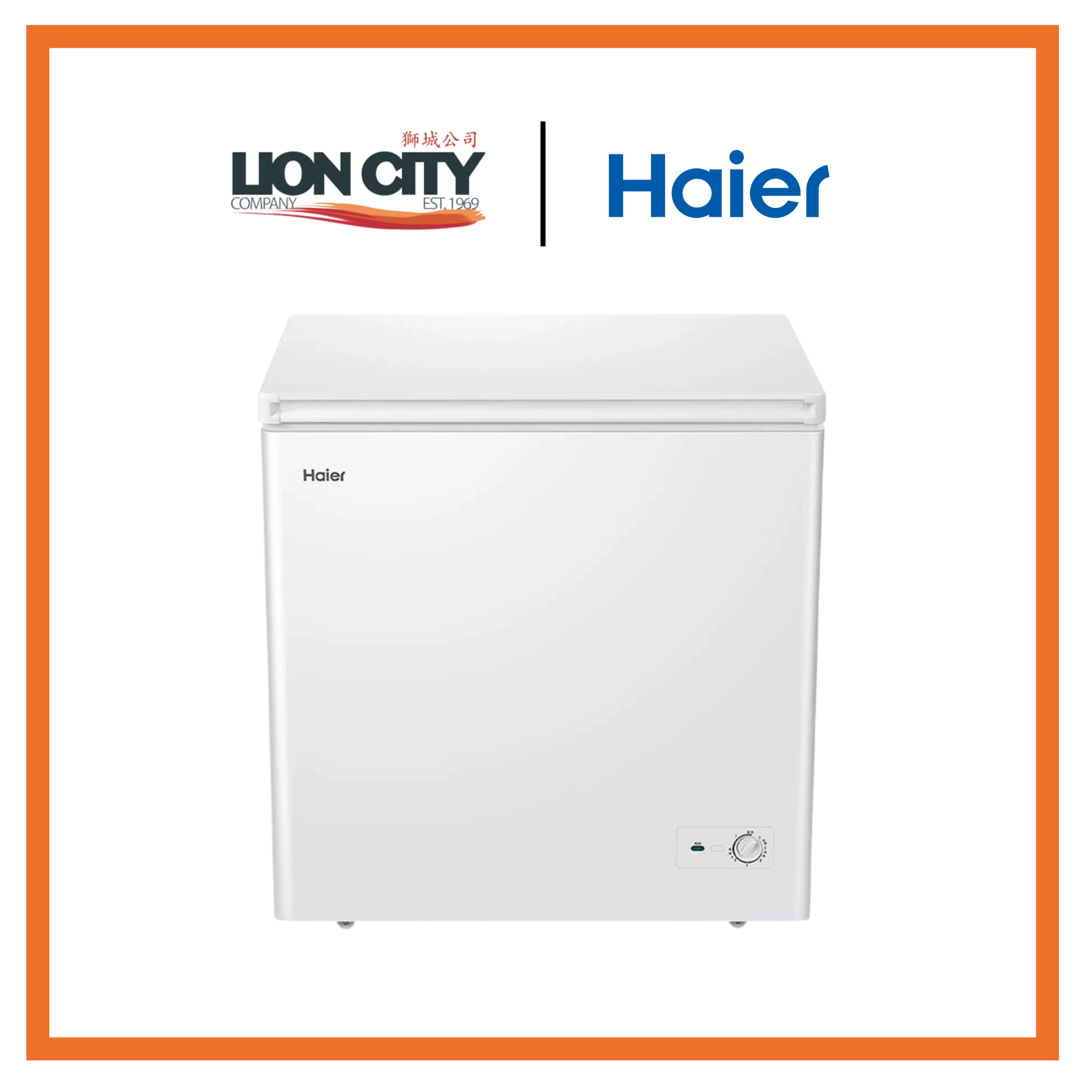 Haier 5.0 Cu Ft Chest Freezer with Frost Reduction Technology - Single Temperature Control, Energy Efficient, 2 Year Warranty - Perfect for Home, Garage, or Basement Storage