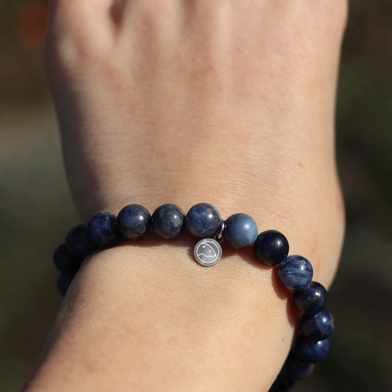 Natural Lapis Lazuli Beaded Bracelet for Women - Healing Stone Jewelry for Stress Relief & Spiritual Balance | Perfect for Meditation, Yoga & Everyday Wear