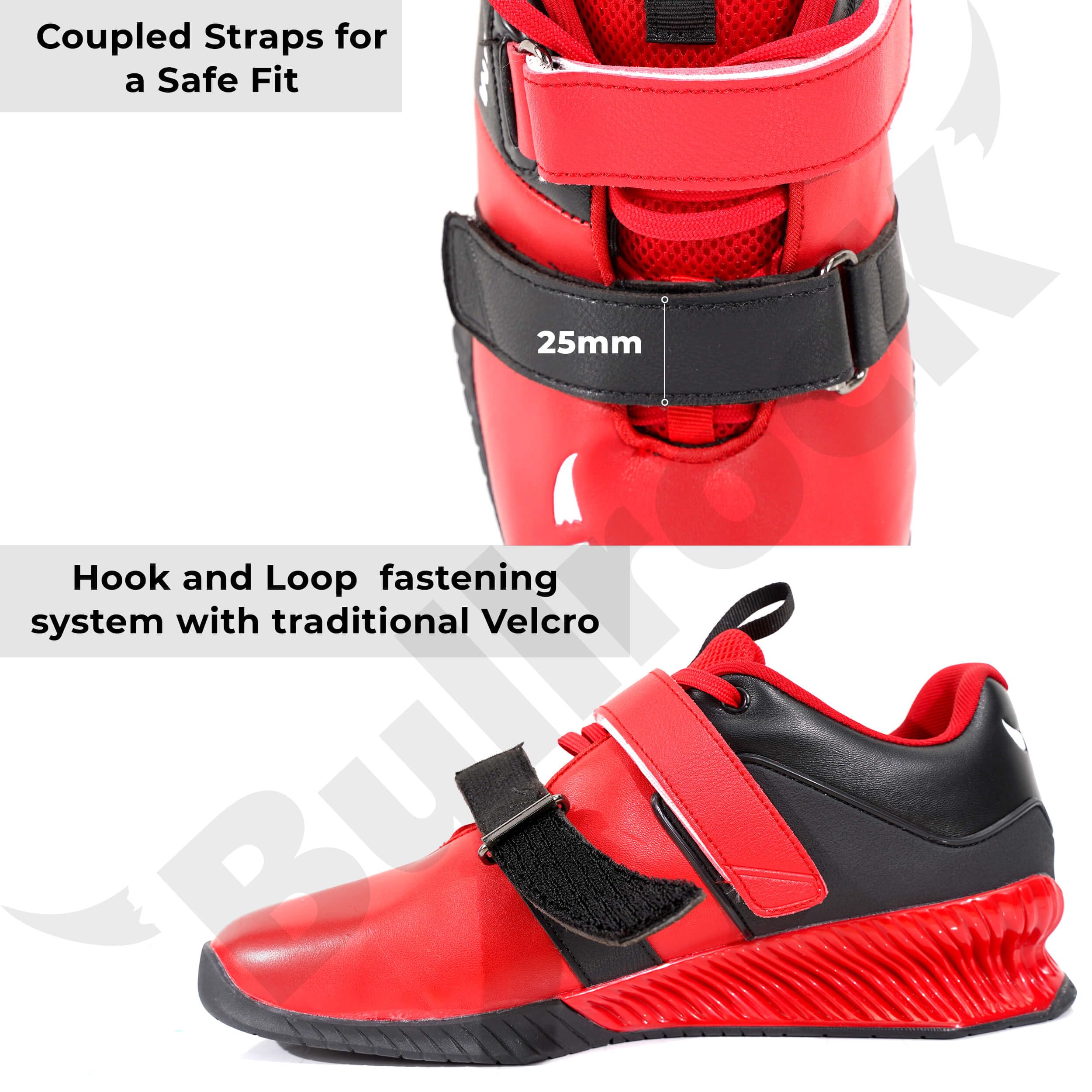 BullrocK Weightlifting Shoes for Men & Women - Unisex Gym Squat Shoes for Powerlifting, CrossFit & Olympic Lifting | Perfect for Deadlifts, Squats & Strength Training