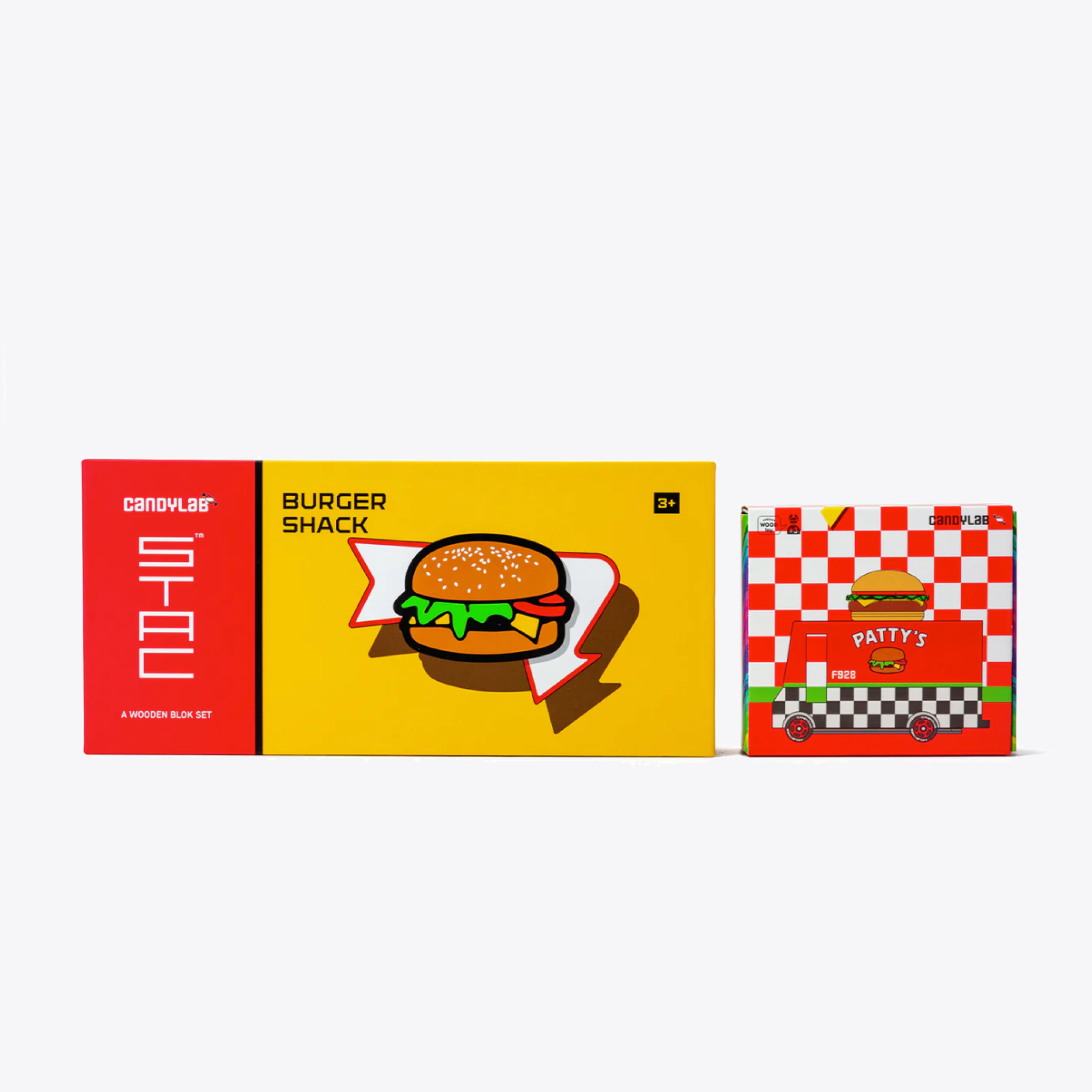 CLB Burger Shack Block Set - Fun & Creative Building Toy for Kids - Perfect for Pretend Play, Birthday Gifts & STEM Learning