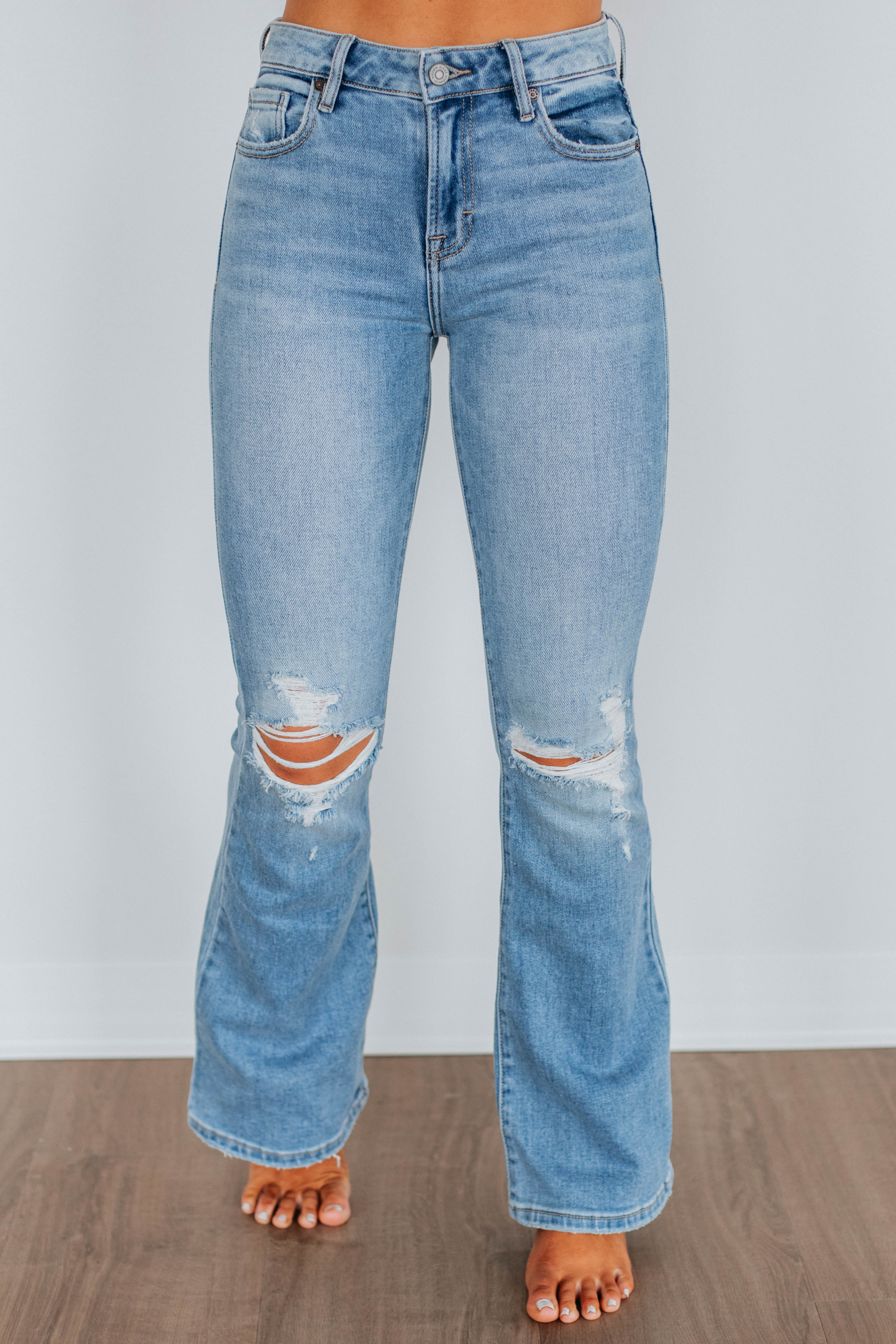 Stylish Happi Hidden Jeans - Medium Wash Denim Pants for Women | Perfect for Casual Wear, Office & Weekend Outfits