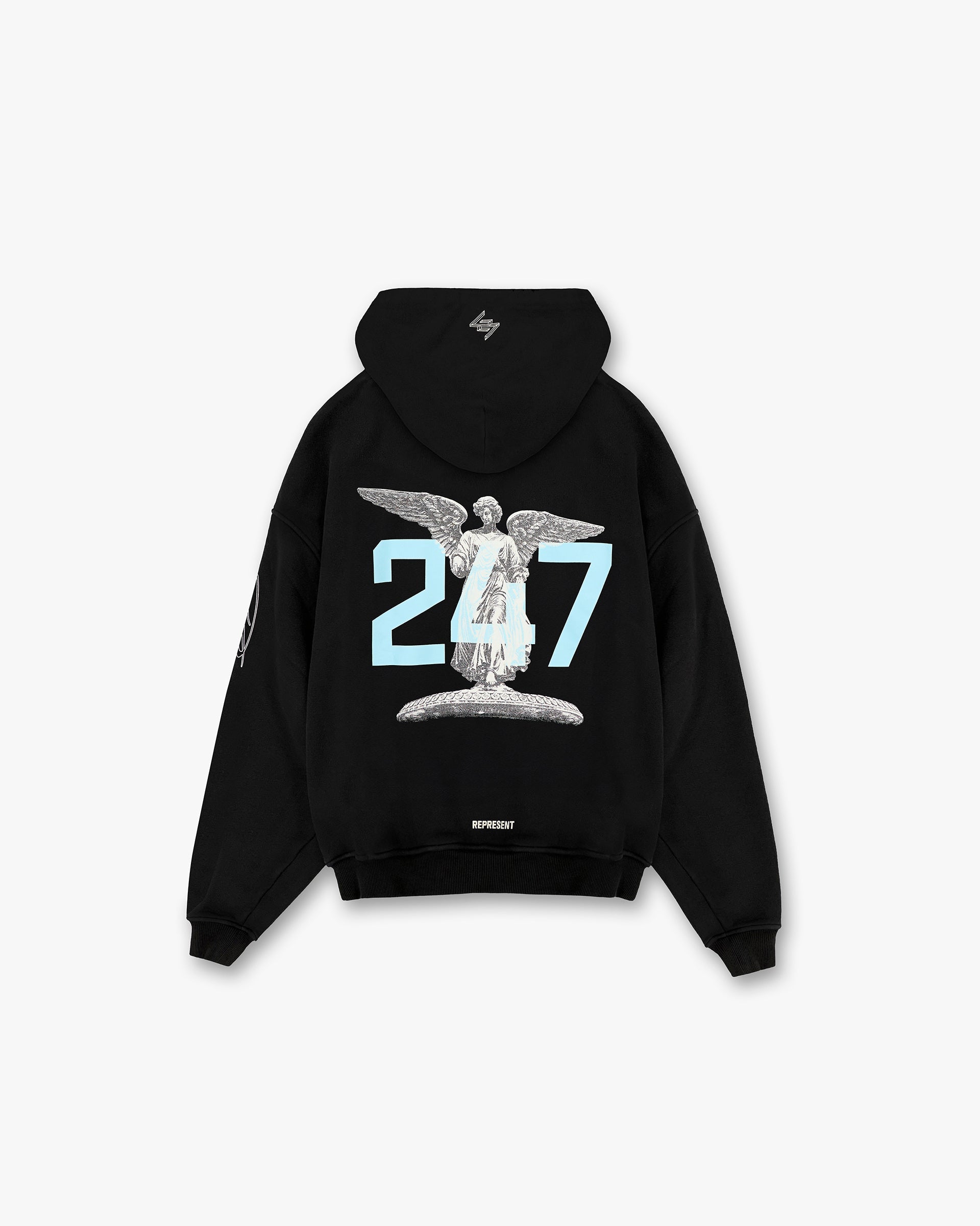 247 New York Hoodie - Black | Stylish & Comfortable Unisex Pullover for Casual Wear & Street Fashion