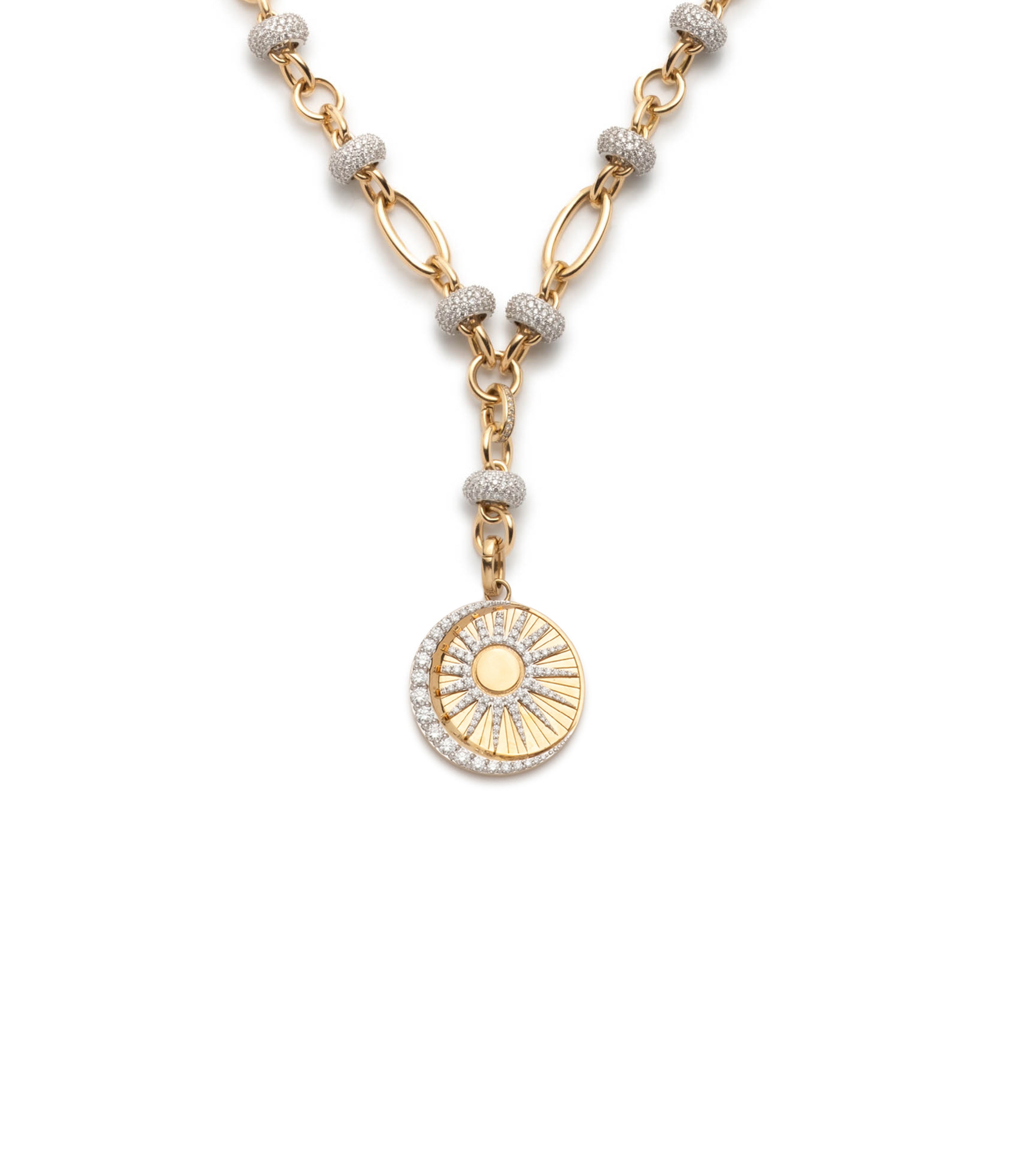 Balance Orbit Extension Necklace in 14K Yellow Gold with Genuine Diamonds | Elegant Layering Jewelry for Women, Perfect for Everyday Wear & Special Occasions