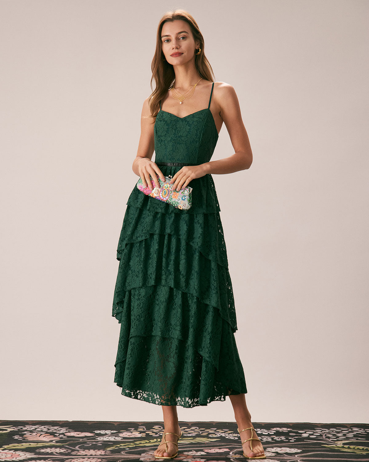 Elegant Green Sweetheart Neckline Maxi Dress for Women - Perfect for Weddings, Parties & Summer Vacations