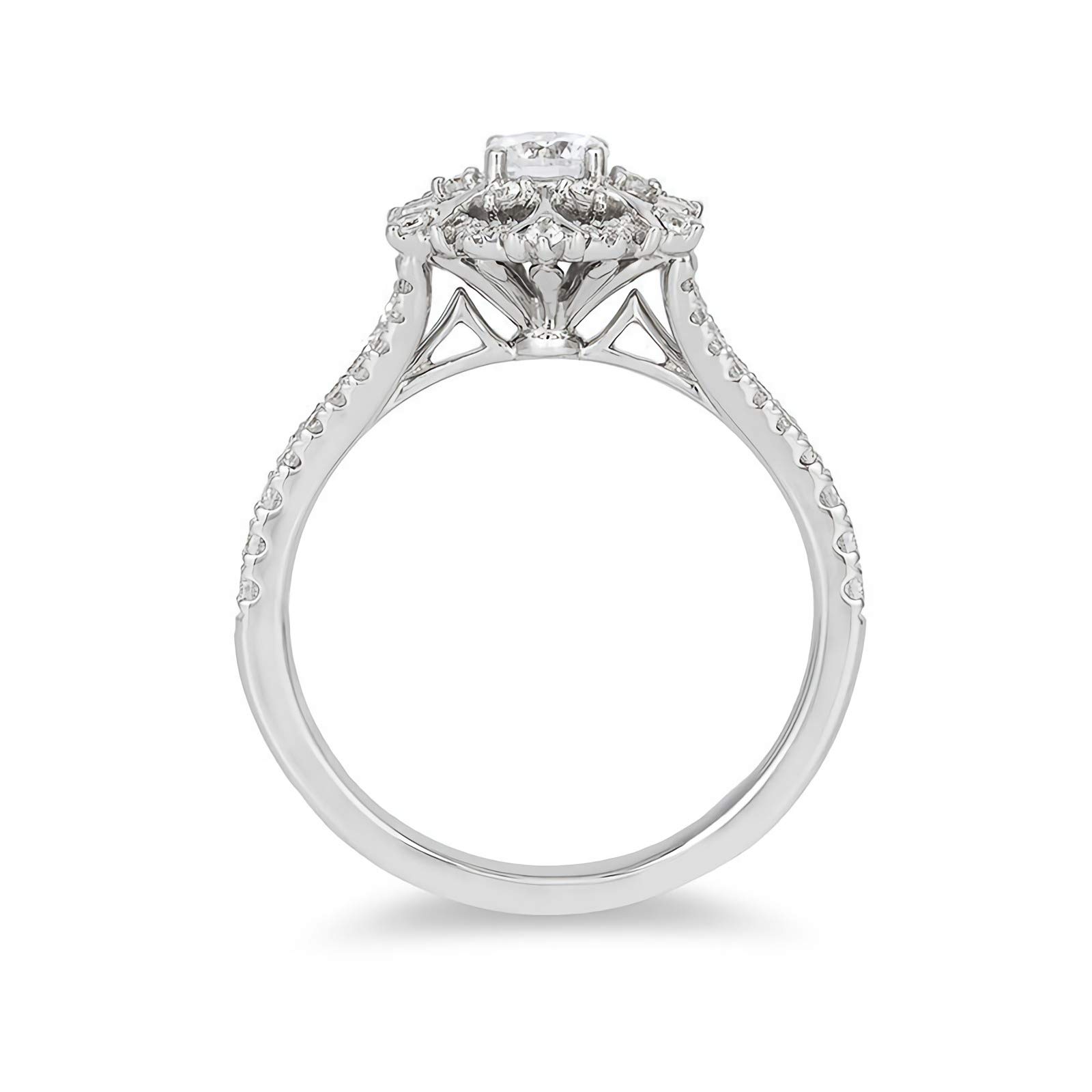 5/8 Carat (ctw) Moissanite Engagement Ring for Women - 10K 14K 18K Gold or Platinum Plated Silver, Elegant Wedding Band, Anniversary Gift, Perfect for Proposals & Special Occasions