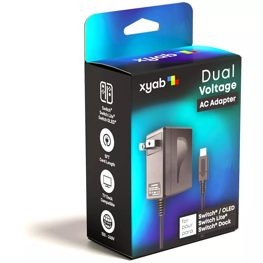 Nintendo Switch AC Power Adapter Charger | Fast Charging Power Supply for Nintendo Switch & Switch OLED | Perfect for Gaming at Home or Travel