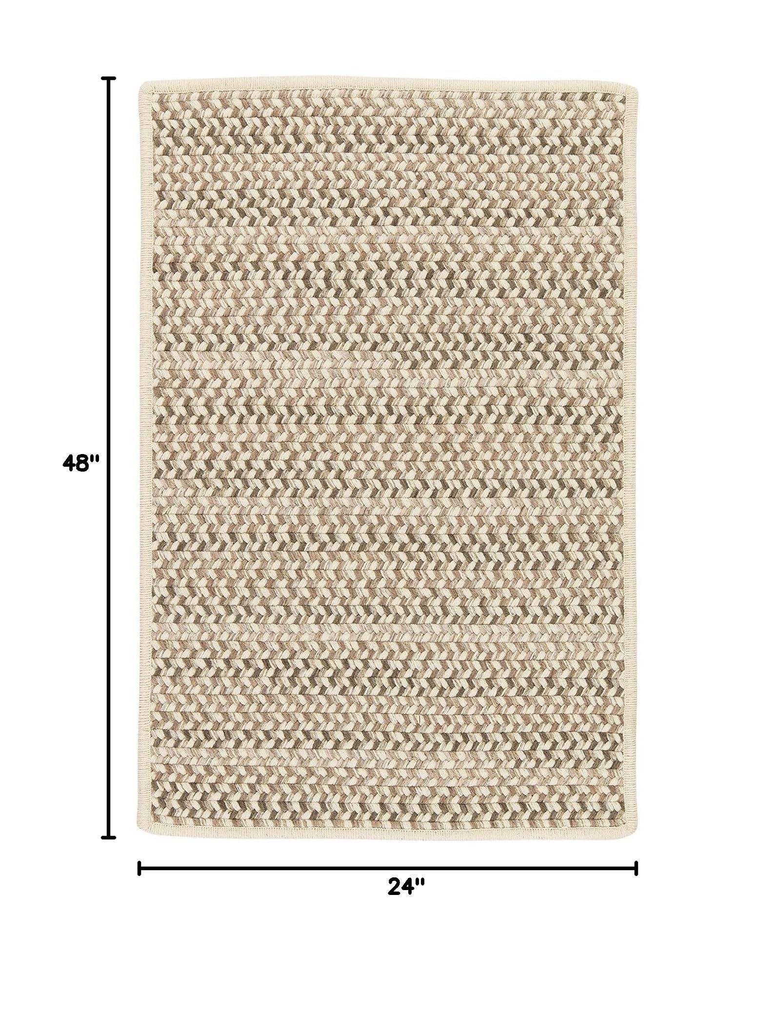 Premium Chapman Wool Rugs 2'x4' - Natural Fiber Handmade Area Rug for Living Room, Bedroom & Office - Soft & Durable Home Decor
