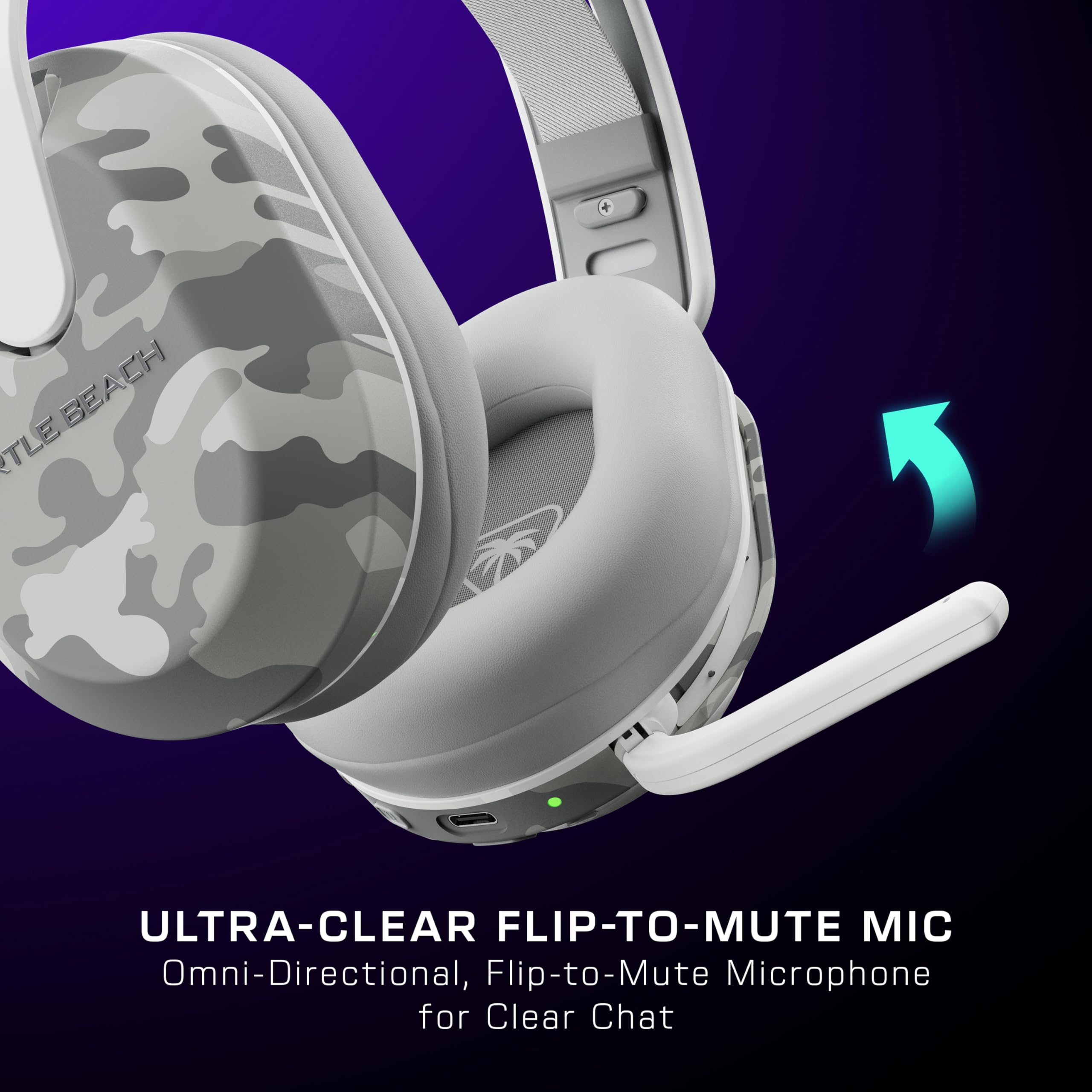 Turtle Beach Stealth 500 Wireless Gaming Headset for Xbox Series X|S & Xbox One - Bluetooth Compatible with PC & Mobile - 40 Hour Battery Life - Memory Foam Ear Cushions - Flip-to-Mute Mic - Arctic Camo - Perfect for Competitive Gaming & Late-Night Sessions