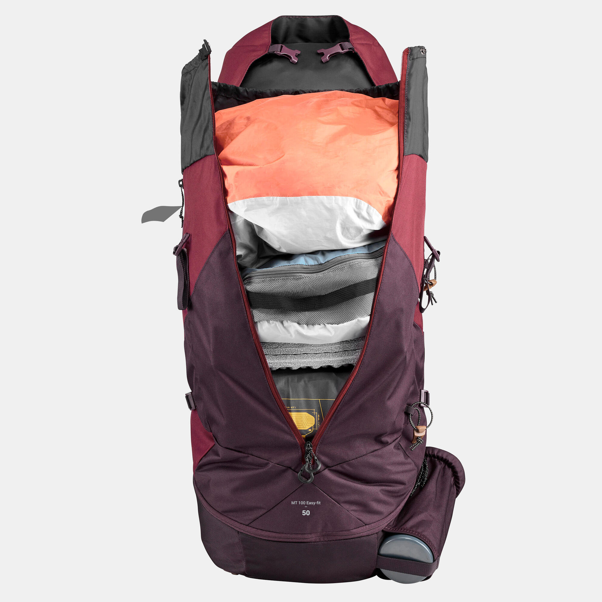 Simond Women's MT100 Easyfit 50L Backpacking Pack - Lightweight Hiking Backpack for Women with Adjustable Straps - Perfect for Camping, Trekking & Outdoor Adventures