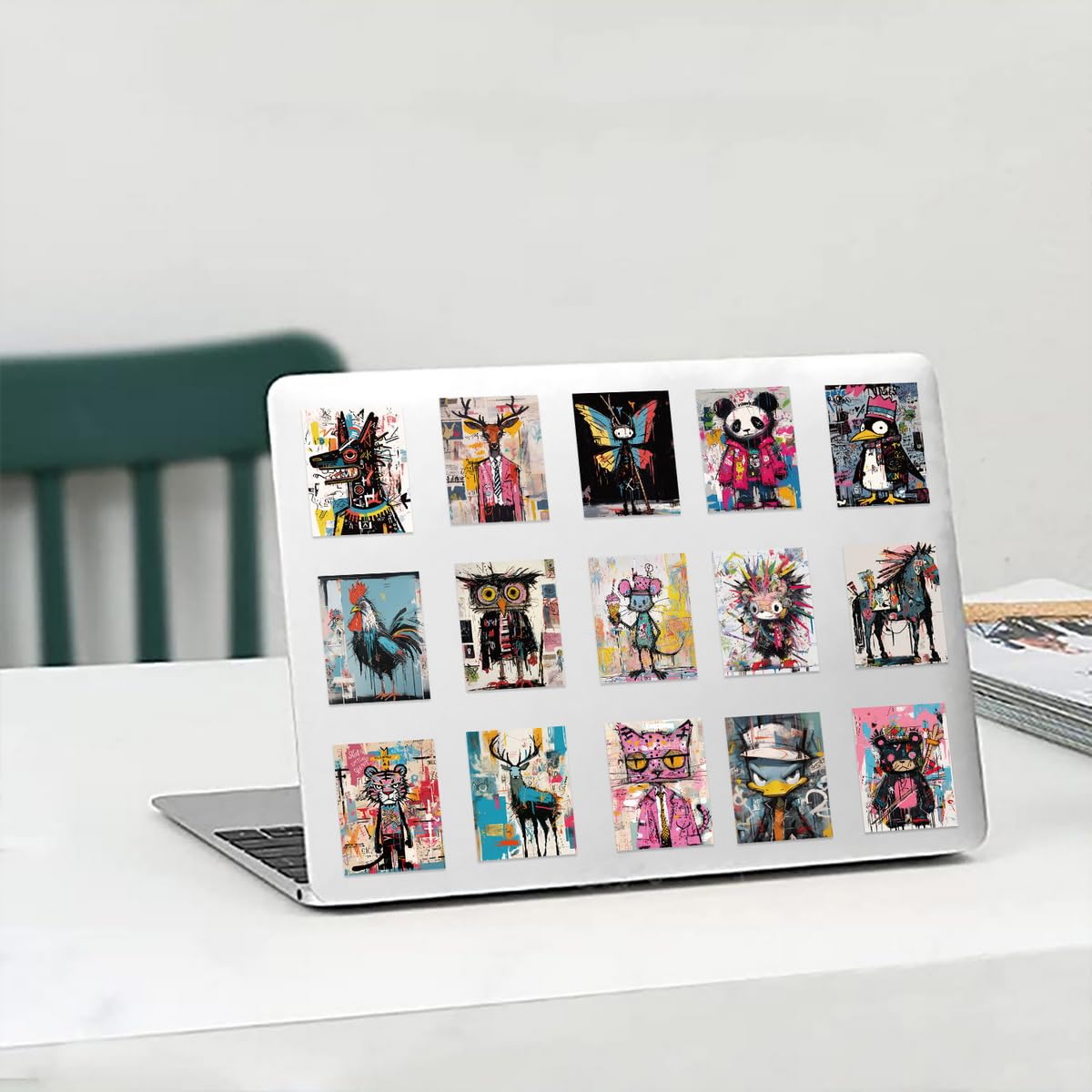 50 PCS Abstract Art Stickers for Kids & Adults - Aesthetic Animal Sticker Pack for Laptop, Water Bottle, Hydro Flask, Skateboard & Phone - Perfect for School, DIY Crafts & Personalizing Accessories