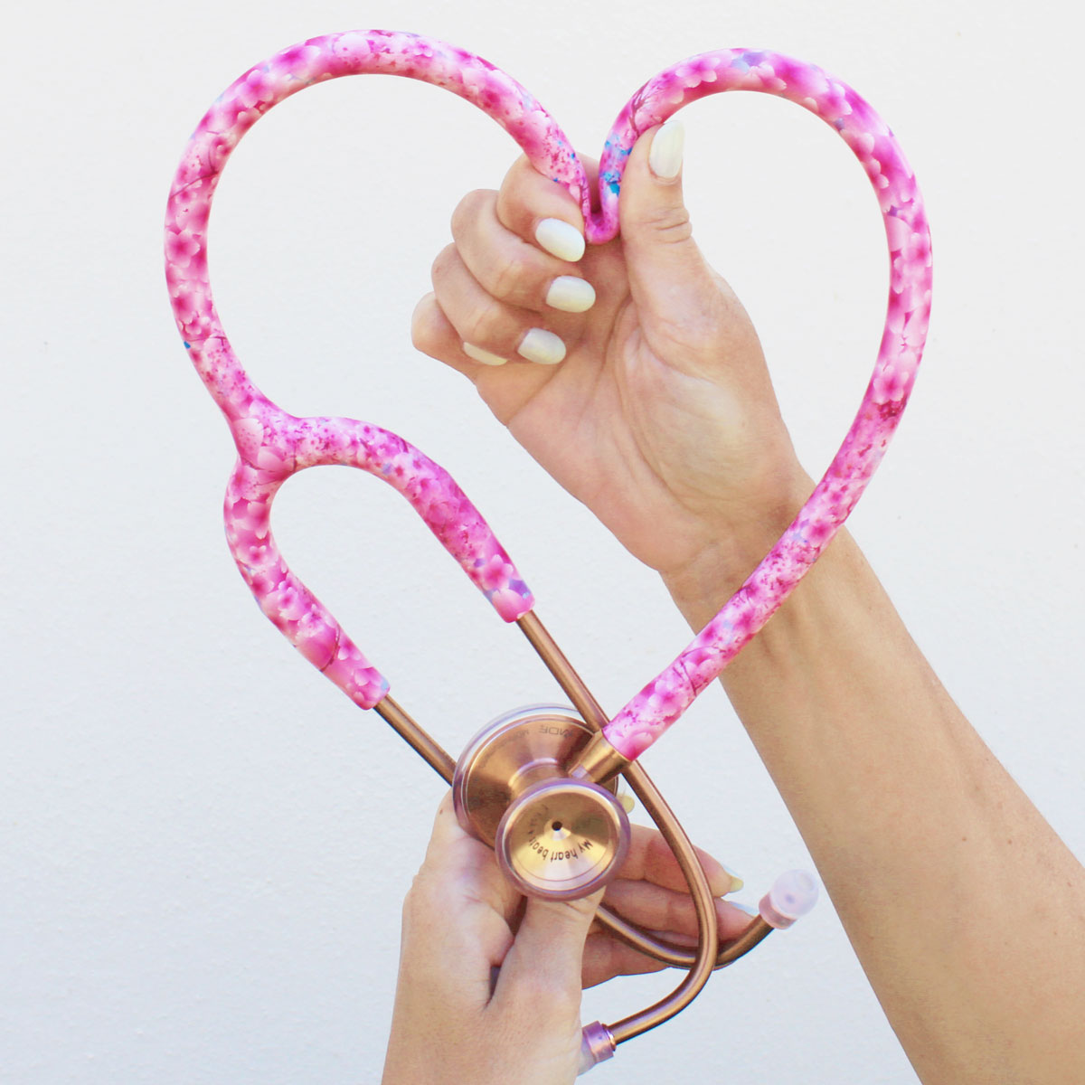 ProCardial® Titanium Cardiology Stethoscope - Premium Rose Gold & Sakura Design for Medical Professionals | Ideal for Doctors, Nurses & Healthcare Workers in Hospitals & Clinics