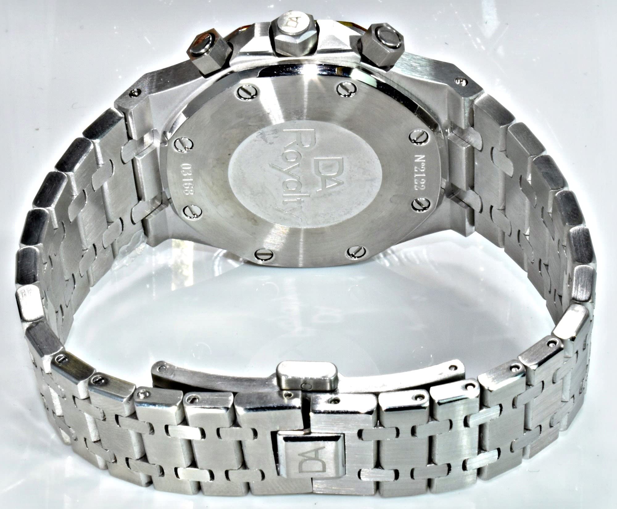 DA Royalty Men's Chronograph Watch - 316L Stainless Steel Case, Blue Dial, Luxury AP Style Design - Perfect for Business, Formal Events & Everyday Wear