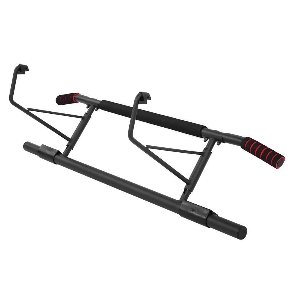 Adjustable Pull Up Bar for Home Gym - Heavy Duty Steel Chin Up Bar with Removable Comfort Foam Grips for Pull-Ups, Push-Ups & Sit-Ups | Space-Saving Design for Doorway Workouts & Home Fitness Training