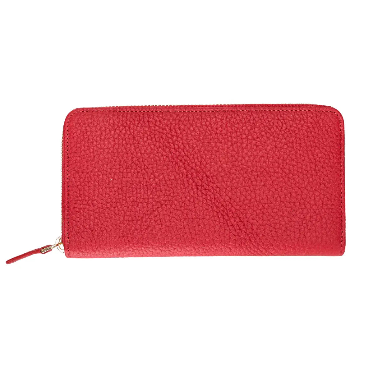 Premium Red Leather Women's Wallet - RFID Blocking, Slim & Stylish for Everyday Use, Travel & Gifts