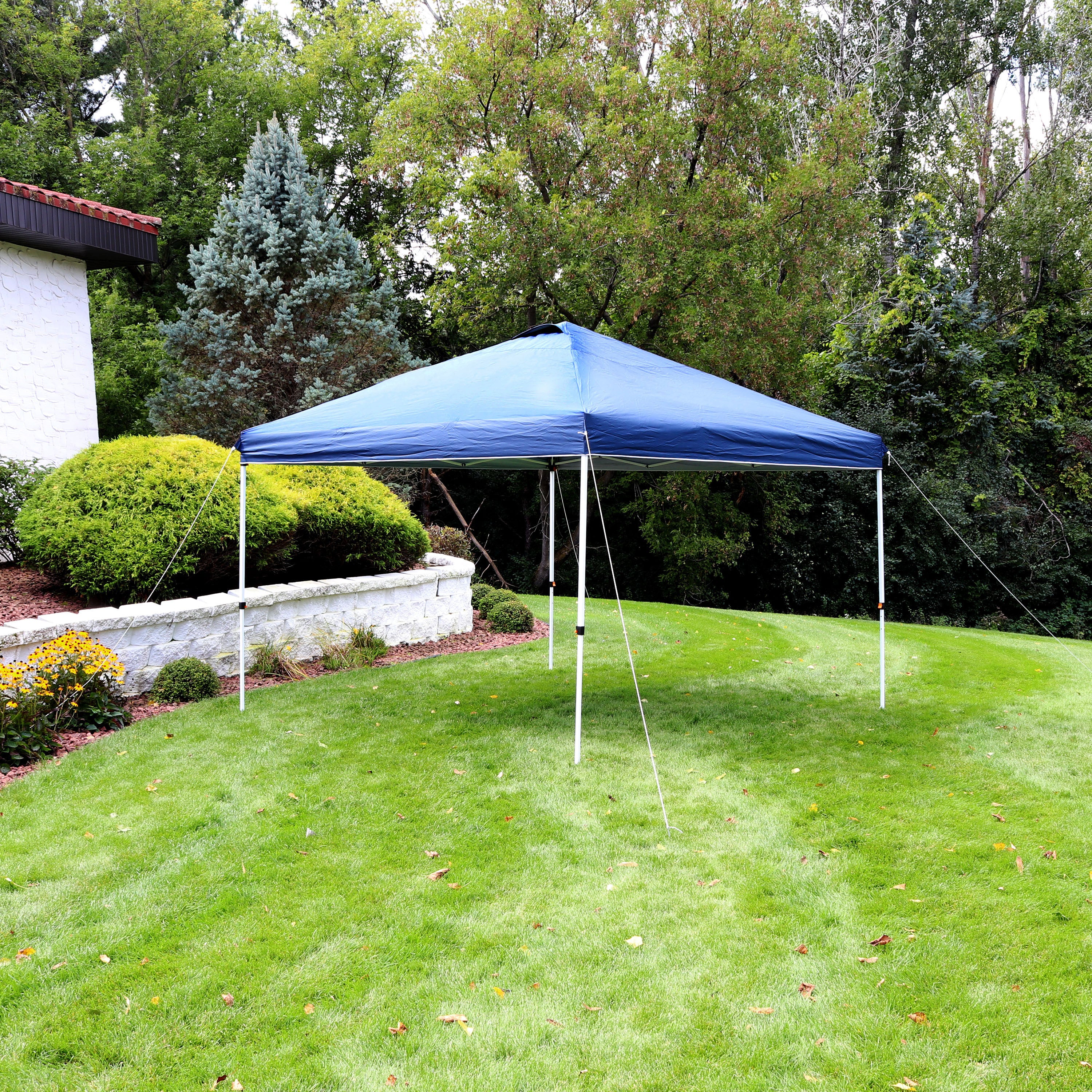 Premium Pop Up Canopy Tent with Rolling Carry Bag - 10'x10' Instant Shelter for Outdoor Events, Camping, Beach & Backyard - Waterproof & UV Protection