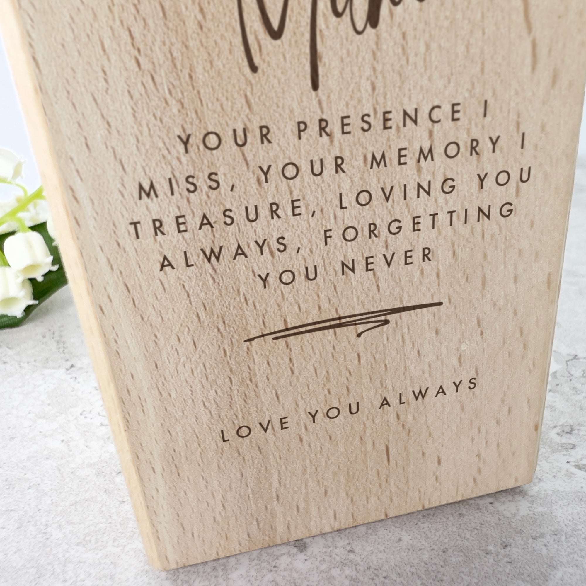 Personalized Red Heart Solid Wood Tea Light Holder - Engrave Any Message - 2 Sizes for Home Decor, Wedding Favors & Romantic Gifts