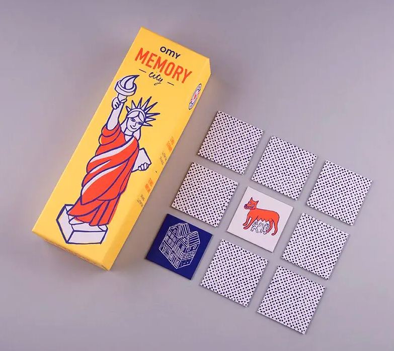 OMY Memory Game - Fun & Educational Matching Card Game for Kids & Adults - Perfect for Family Game Night, Travel & Classroom Learning Activities