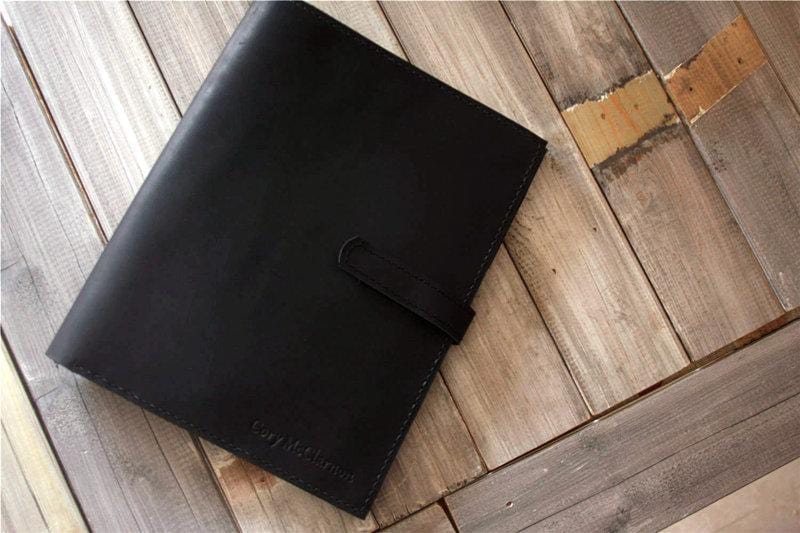 Premium Custom 14 Inch Leather Laptop Sleeve Case - Handmade Genuine Leather Protective Cover for MacBook Pro/Air - Perfect for Business, Travel & School Use