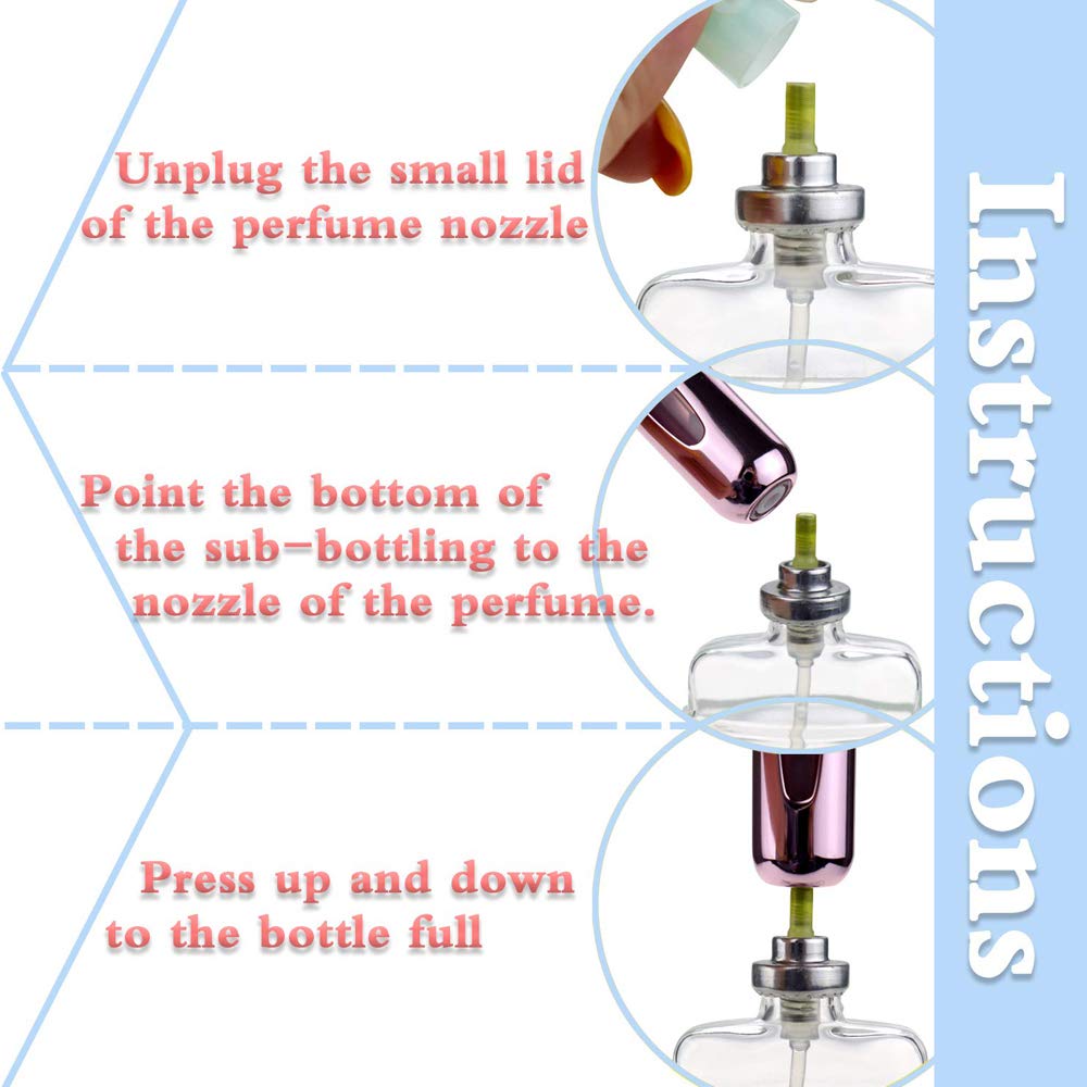 XYG 5ml Refillable Perfume Bottle - Portable Travel Perfume Atomizer with Rotating Nozzle, Leak-Proof Empty Spray Bottle for Women & Men (4 Color Options) - Perfect for Gym, Office, Travel & On-The-Go Fragrance Touch Ups