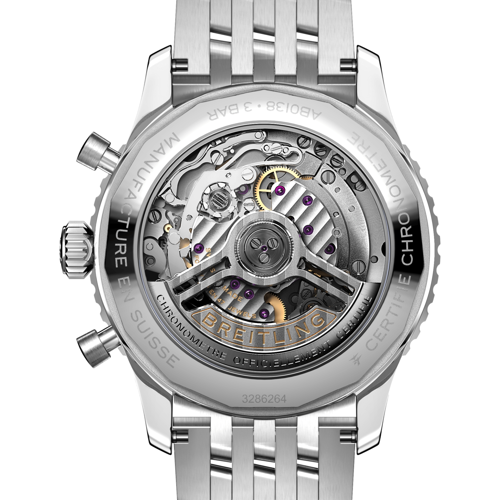 Breitling Navitimer B01 Chronograph 43mm Copper Dial Men's Watch with Stainless Steel Bracelet - Perfect for Business Meetings, Formal Events & Luxury Watch Collectors