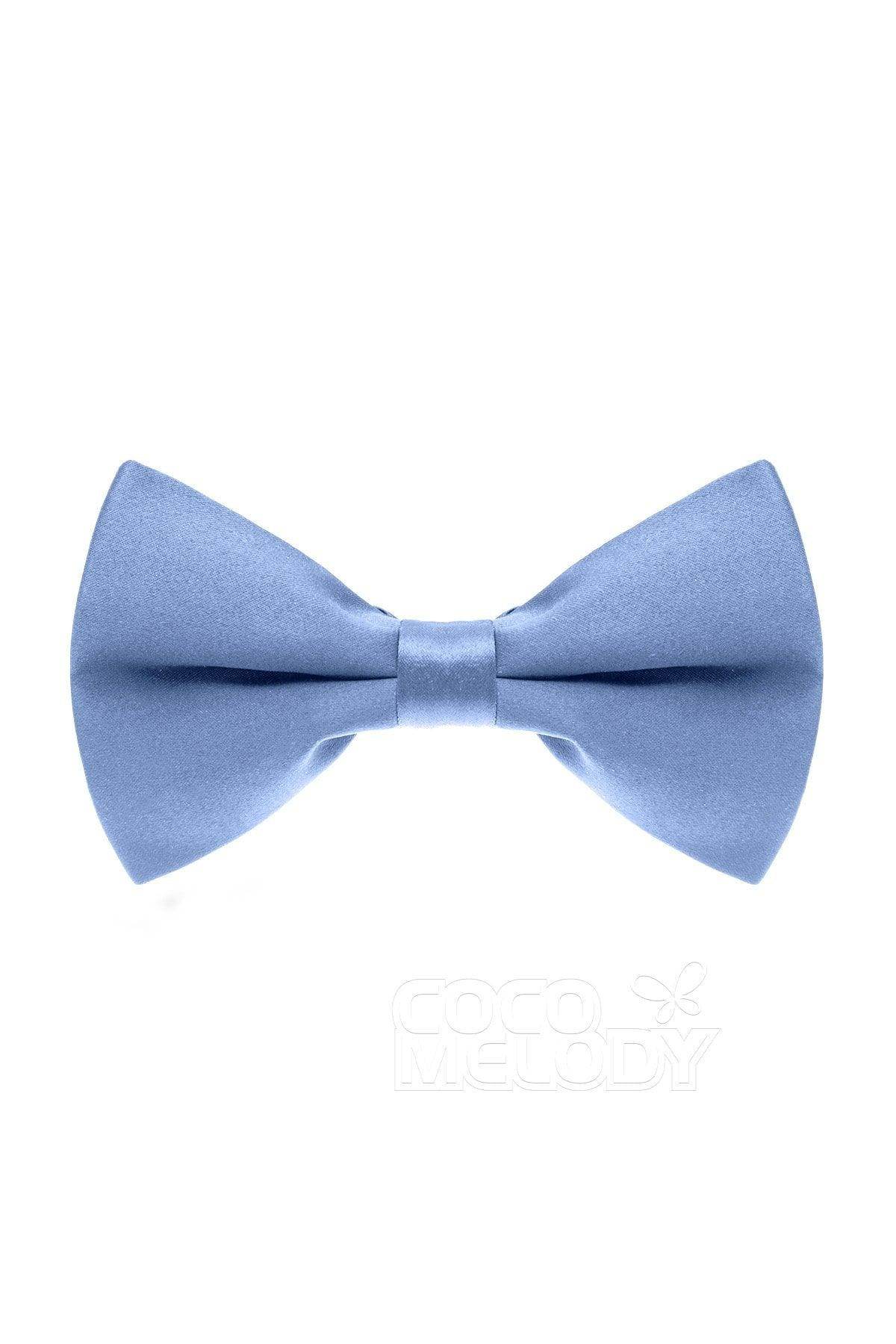 Elegant Men's Elastic Silk-Like Satin Bow Tie - Adjustable Formal Necktie for Weddings, Prom & Black Tie Events - CZ170016