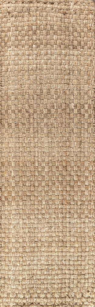Estera Hand Woven Boucle Chunky Jute Area Rug - Natural Fiber Floor Mat for Living Room, Bedroom & Boho Decor