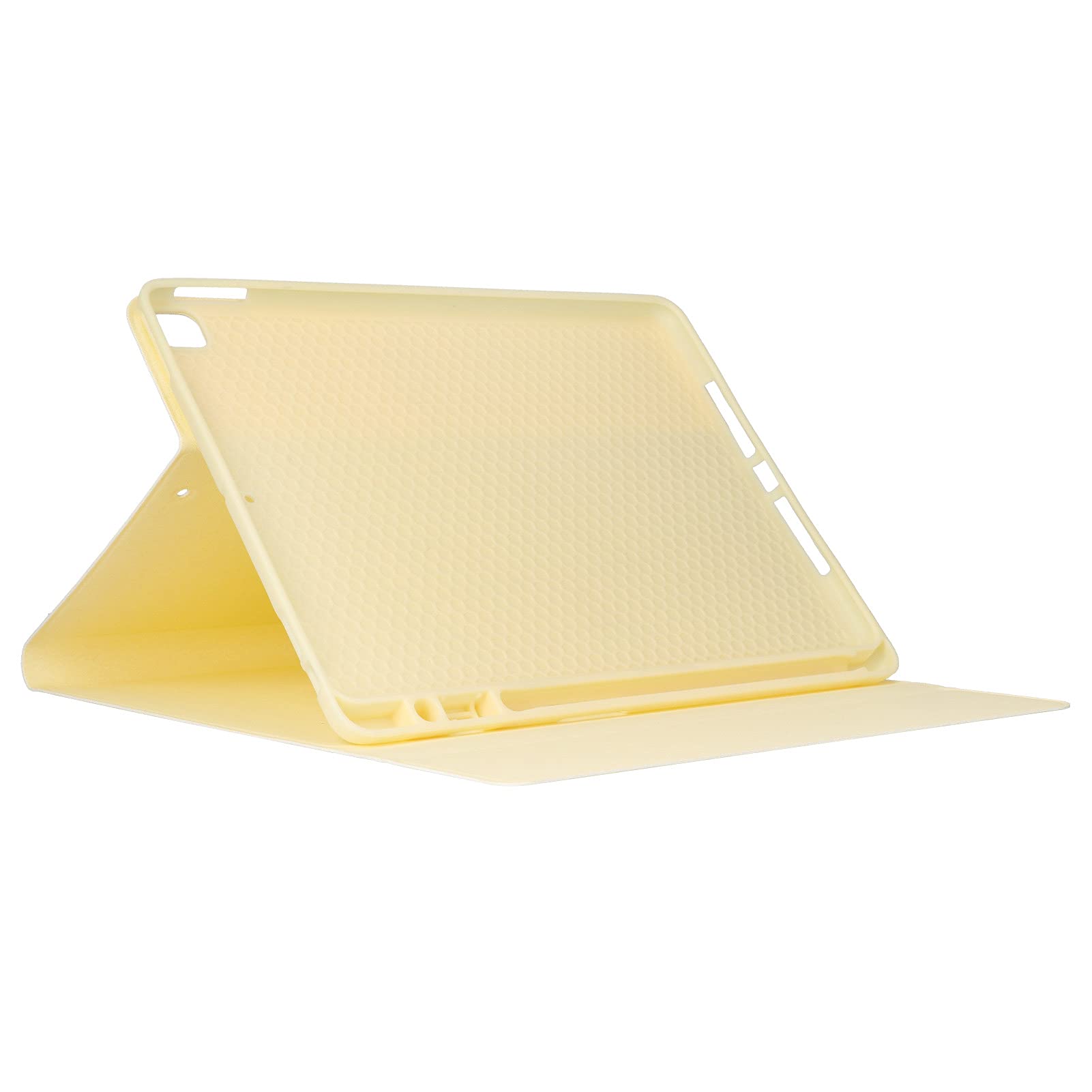 Premium Universal Tablet Case for 10.2-10.5 Inch Tablets - Trifold Stand Protective Cover with Durable PU Leather - Compatible with iPad OS 2019/2020, iPad Air 3, iPad Pro (Yellow) - Perfect for Work, Study, and Travel Protection