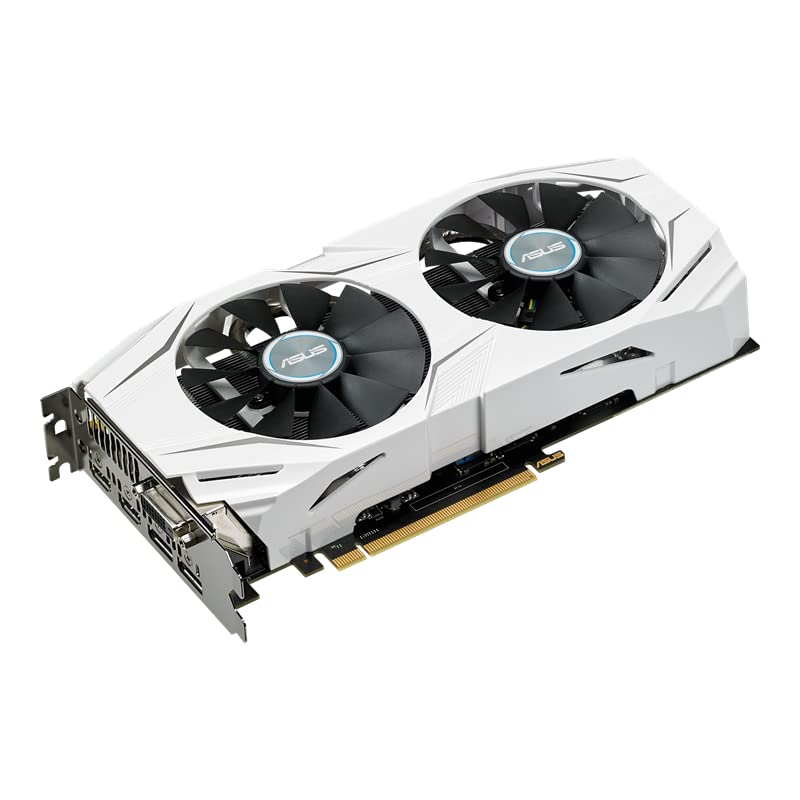 ASUS GeForce GTX 1060 6GB GDDR5 Dual-Fan OC Edition Graphics Card | VR Ready, Dual HDMI, DisplayPort 1.4 | Gaming PC Build, eSports & 4K Video Editing (Renewed) - DUAL-GTX1060-O6G