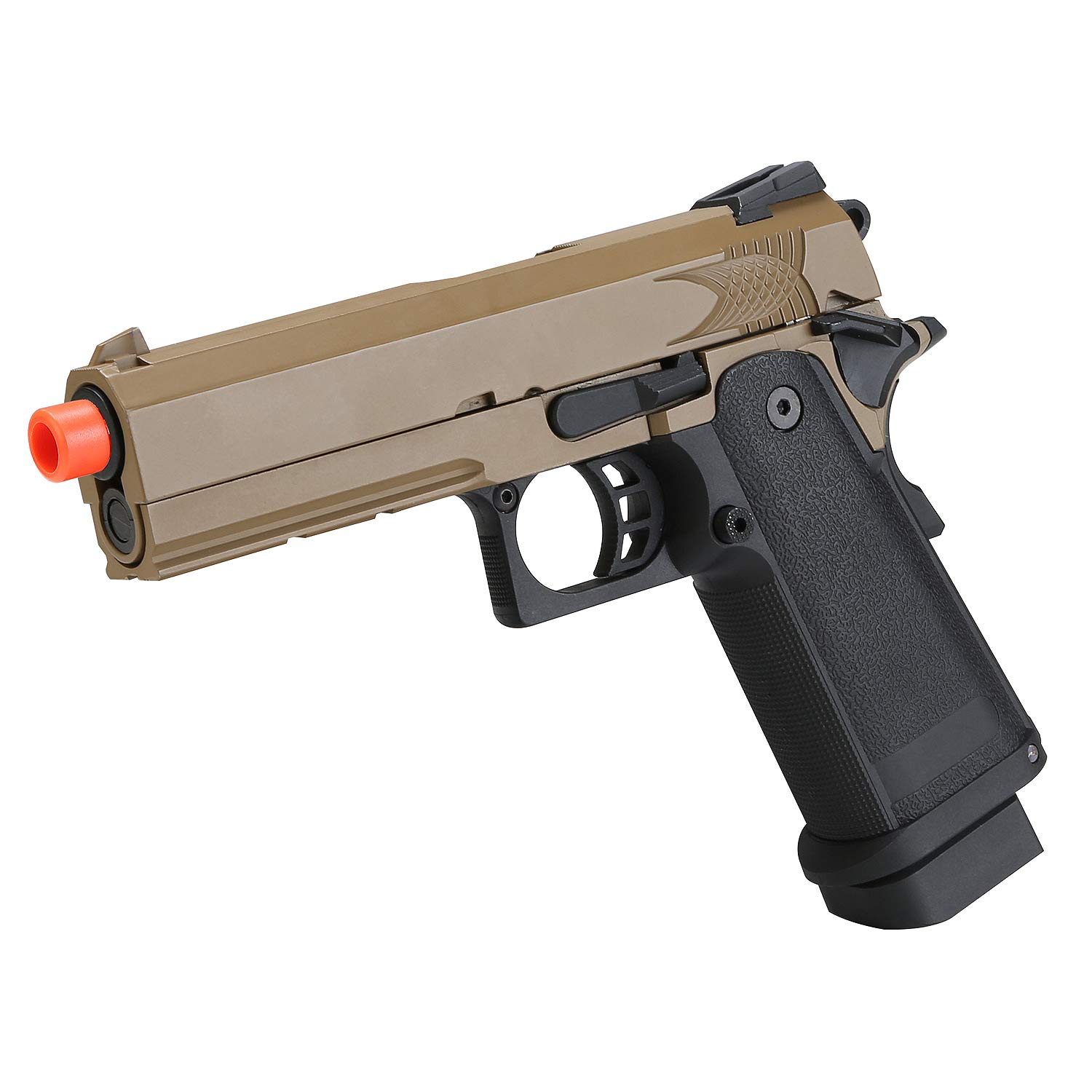 Airsoft HI-CAPA 4.3 Desert Gas Blowback Pistol (GBB) - Realistic Airsoft Gun for Target Shooting & Training | Perfect for Airsoft Battles, Military Simulation & Tactical Games