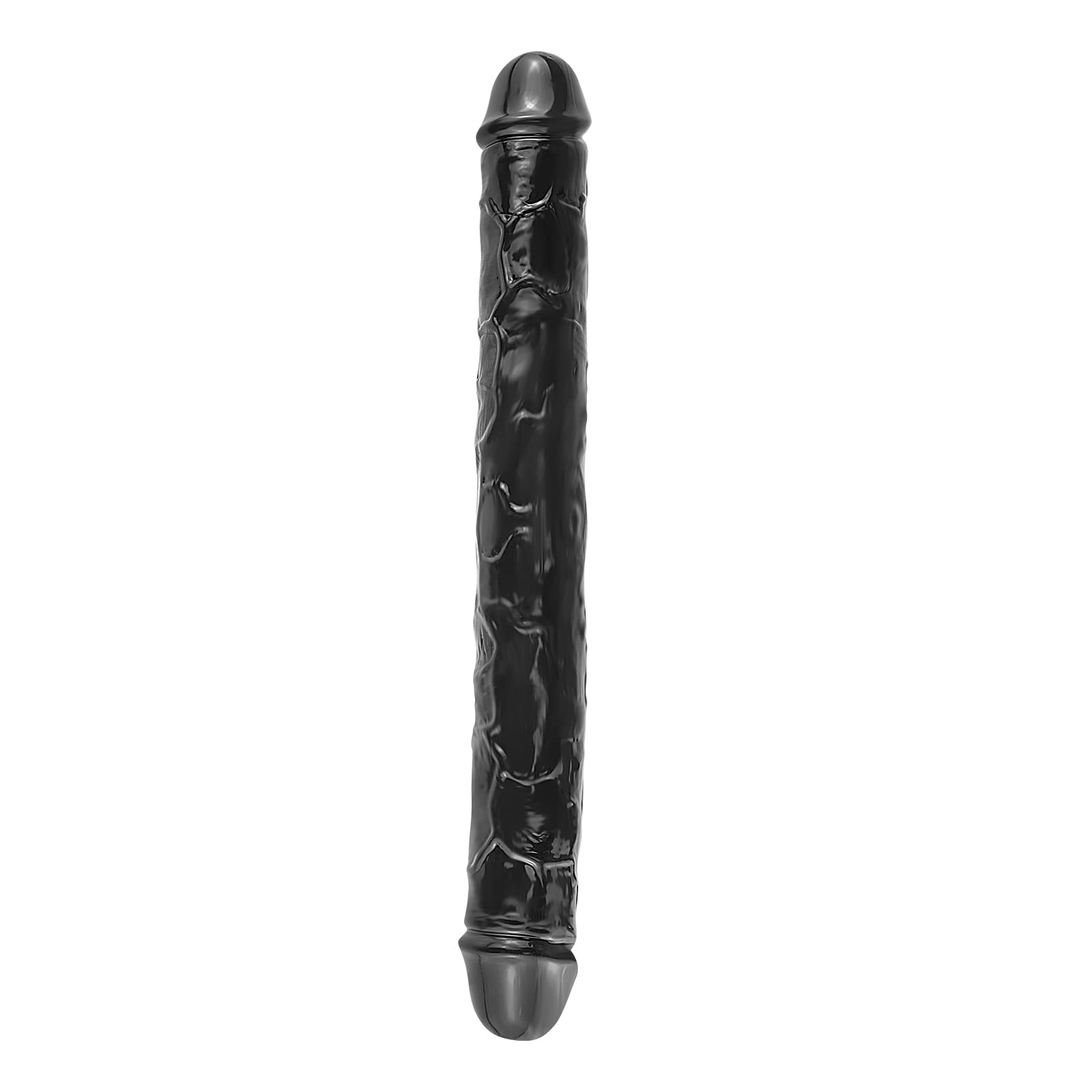 13.4x1.5 Inch Flexible Double-Ended Dildo - Extra Long Black Adult Sex Toy for Couples & Lesbian Play - Perfect for Shared Pleasure & Strap-On Fun