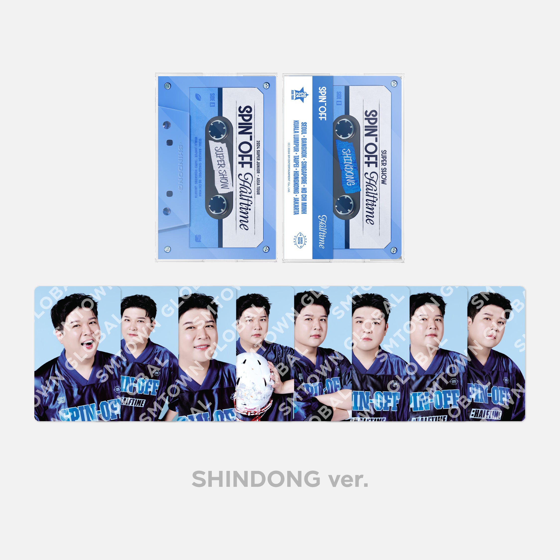 2024 Super Junior 'Super Show Spin Off: Halftime' Cassette Tape Photo Set - Limited Edition K-Pop Merchandise for Fans & Collectors - Perfect for Concerts, Gifts, and Memorabilia Display