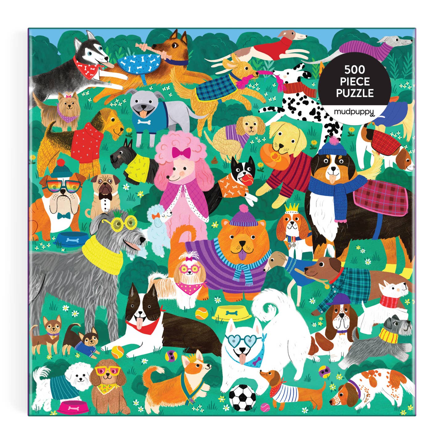 500 Piece Jigsaw Puzzle - Doggone Days Fun Animal Puzzle for Adults & Kids - Perfect for Family Game Nights & Relaxation