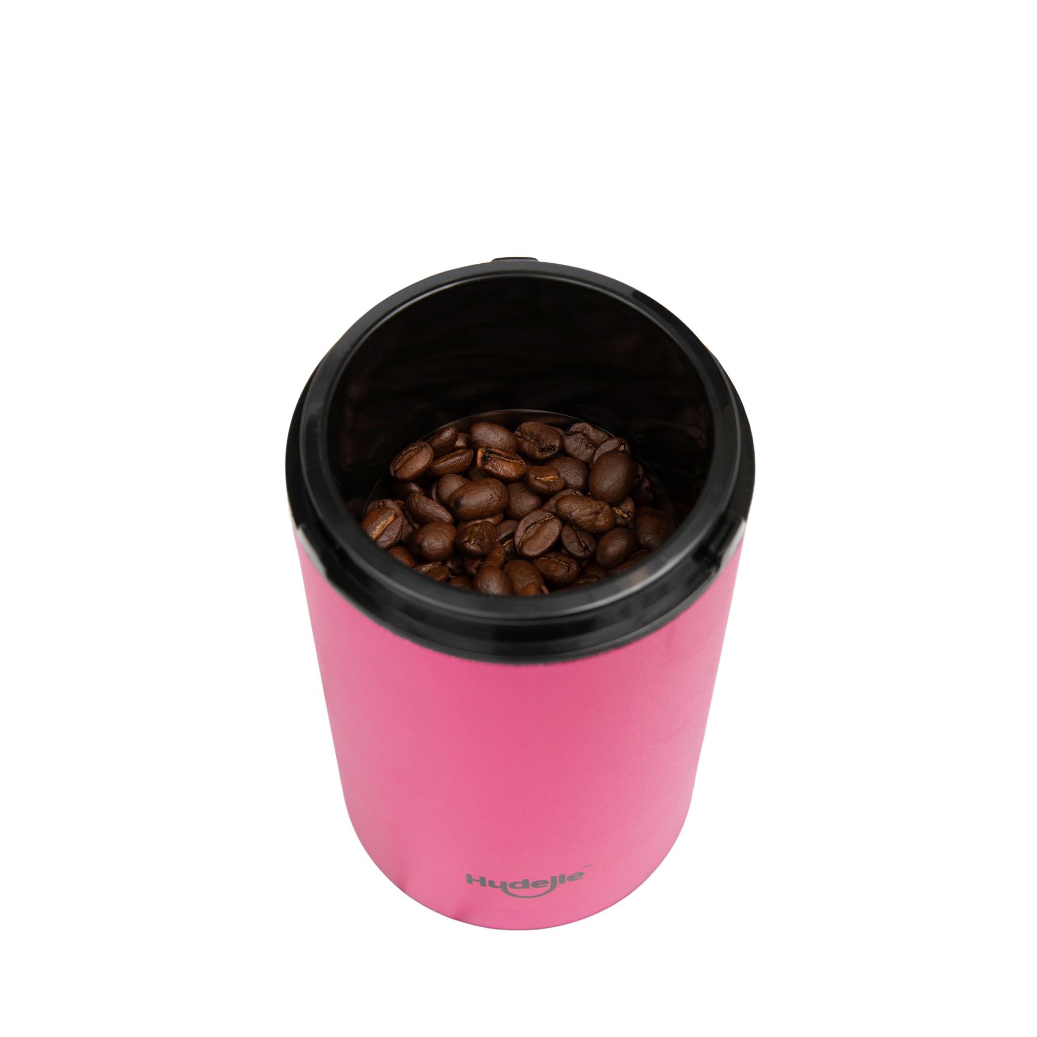 Premium Electric Coffee Grinder for Home Use - Fast & Quiet Burr Mill with Stainless Steel Blades - Perfect for Espresso, French Press & Drip Coffee (Pink) - Ideal for Kitchen, Office & Camping
