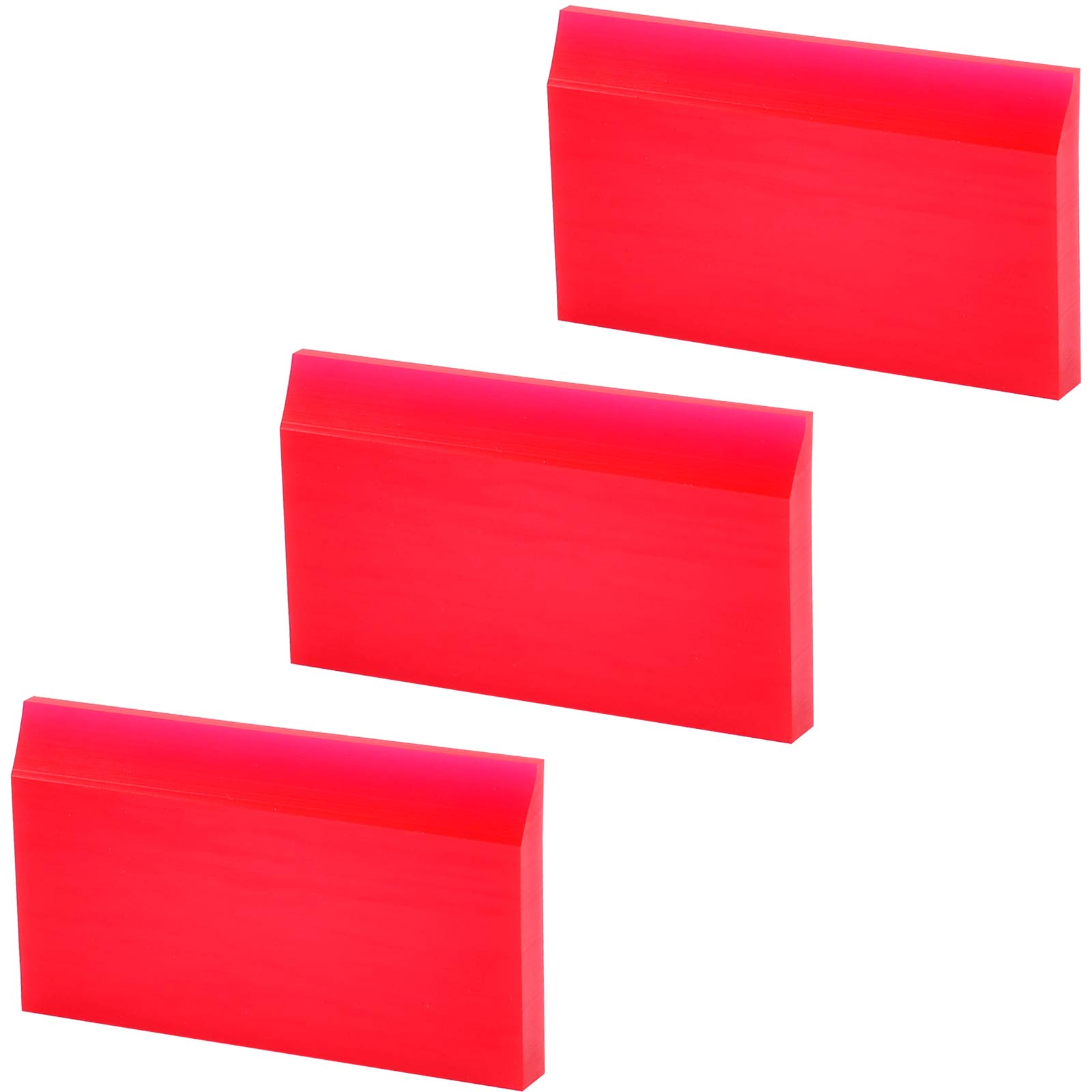 2-Inch Extra Small Rubber Squeegee - Flexible & Soft Non-Scratching Cleaning Tool for Resin 3D Printing, Car Windows, Mirrors & Tint Films - Perfect for DIY, Auto Detailing & Home Cleaning (Pack of 3)