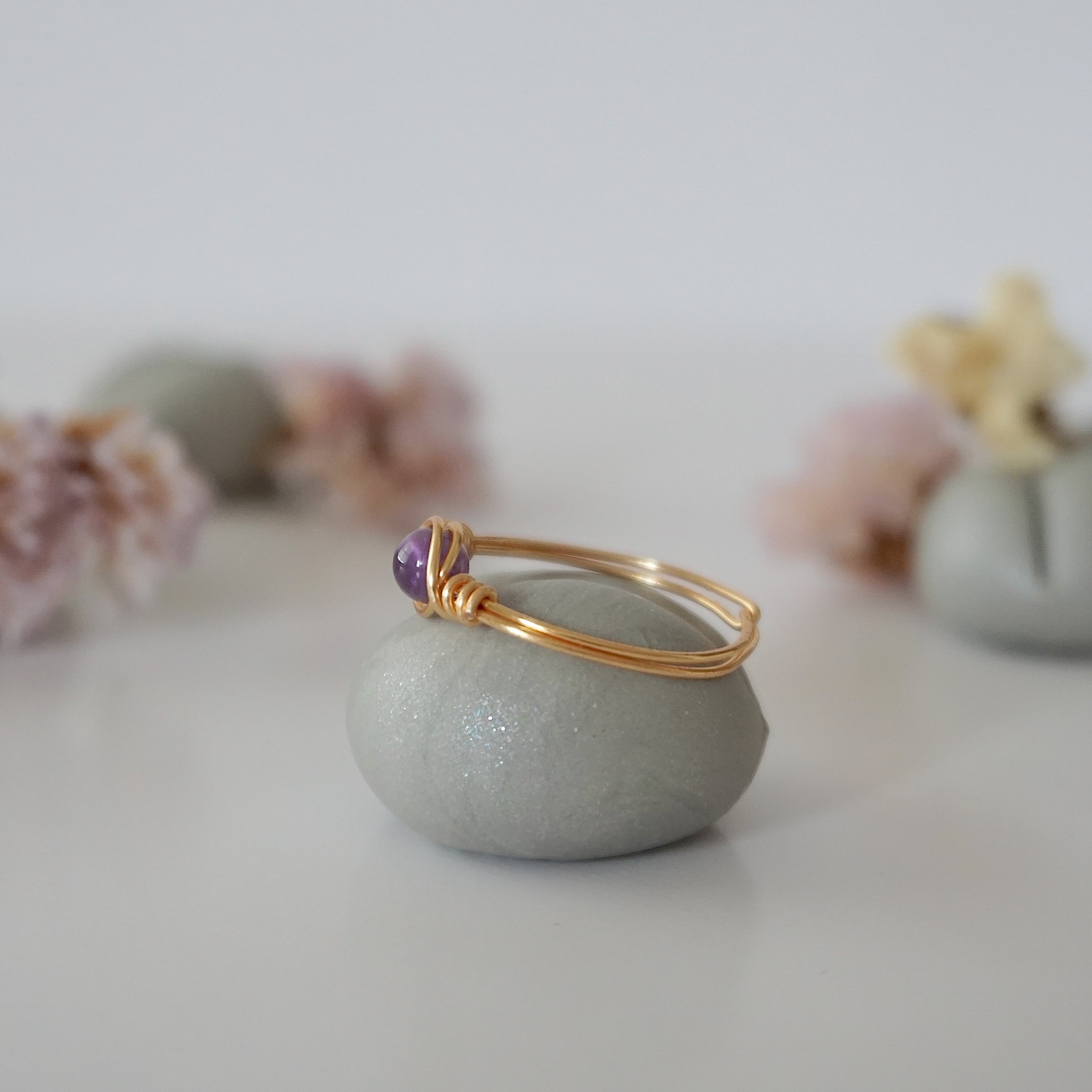 Simple Amethyst Birthstone Ring for Women | Elegant February Jewelry Gift for Her | Perfect for Valentine's Day, Anniversary & Special Occasions