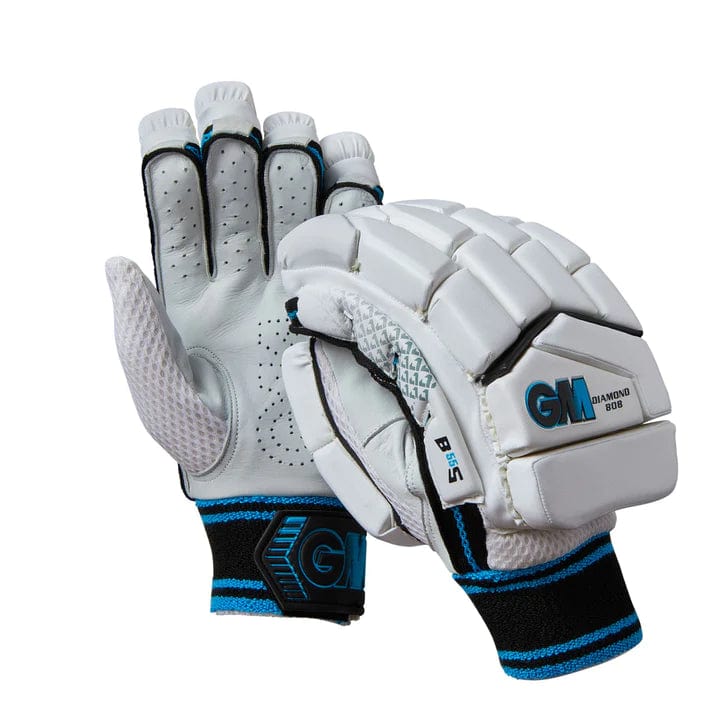 GM Diamond 808 Cricket Batting Gloves - Professional Grade Leather Padded Protection for Cricket Players | Perfect for Practice, Matches & Training Sessions
