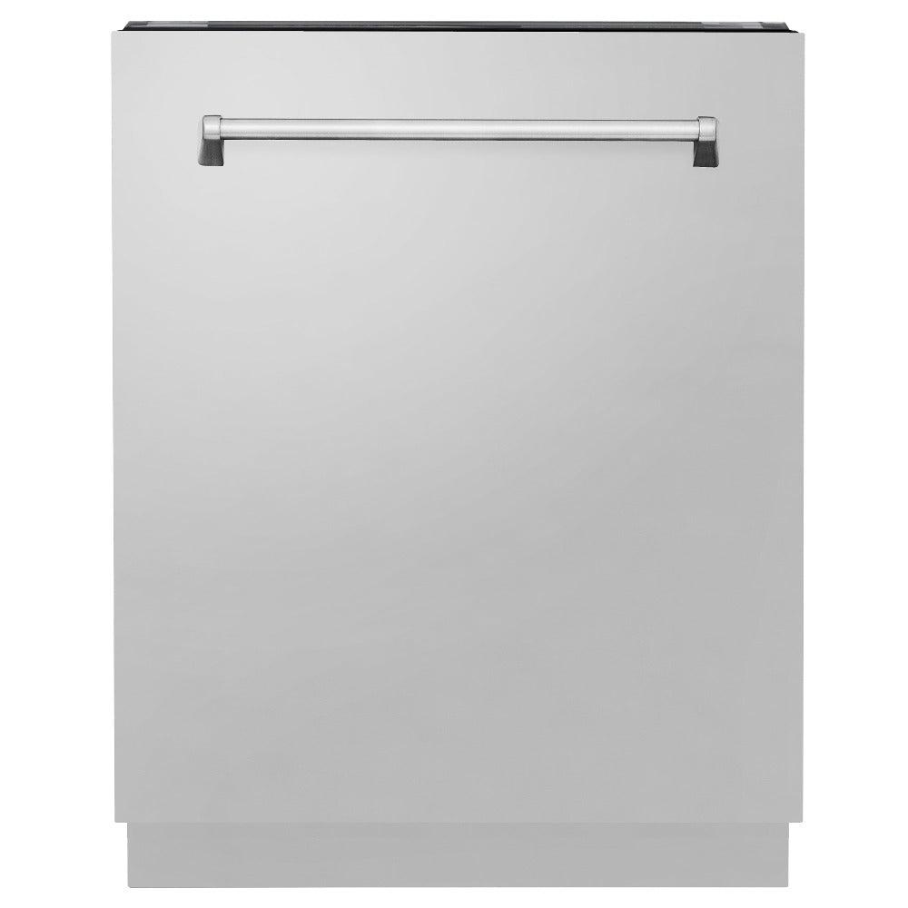 ZLINE 36 Inch Stainless Steel Kitchen Package - Gas Range, Range Hood, Microwave Drawer, Dishwasher & Beverage Fridge (5KP SGRRH36 MWDWV RBV) | Premium Appliance Bundle for Modern Kitchens, Home Chefs & Entertaining