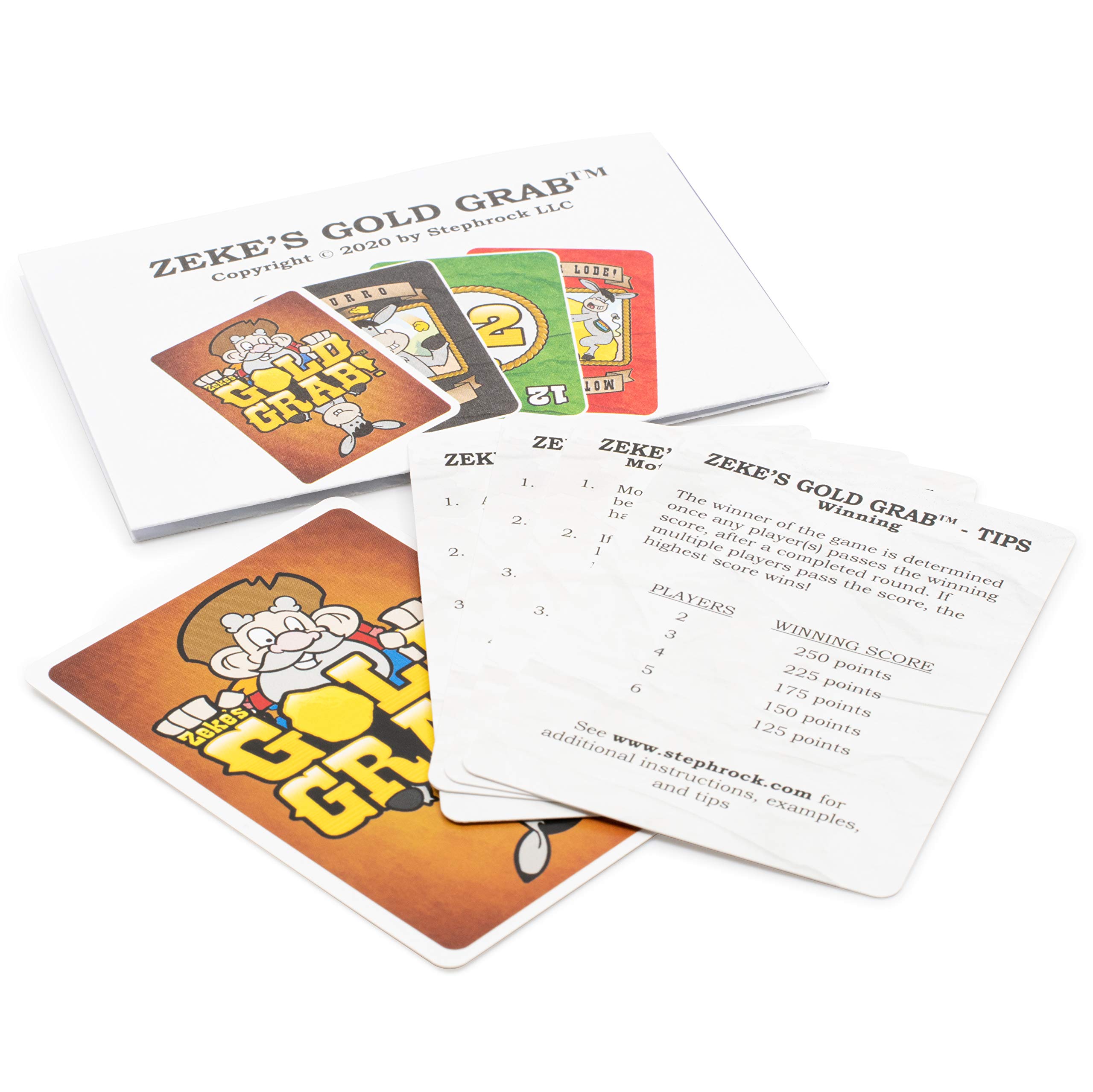 Zeke's Gold Grab! - Award-Winning Family Card Game for Kids, Teens & Adults | Perfect for Family Game Nights & Party Entertainment | Fun Interactive Group Activity