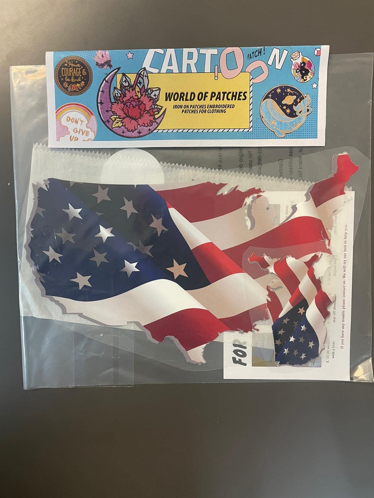 2 Pack USA Flag Iron on Patches - Heat Transfer Decals for Clothes, Jeans, T-Shirts - DIY Thermal Stickers for Women, Men & Kids - Perfect for Patriotic Events, School Projects & Fashion Customization
