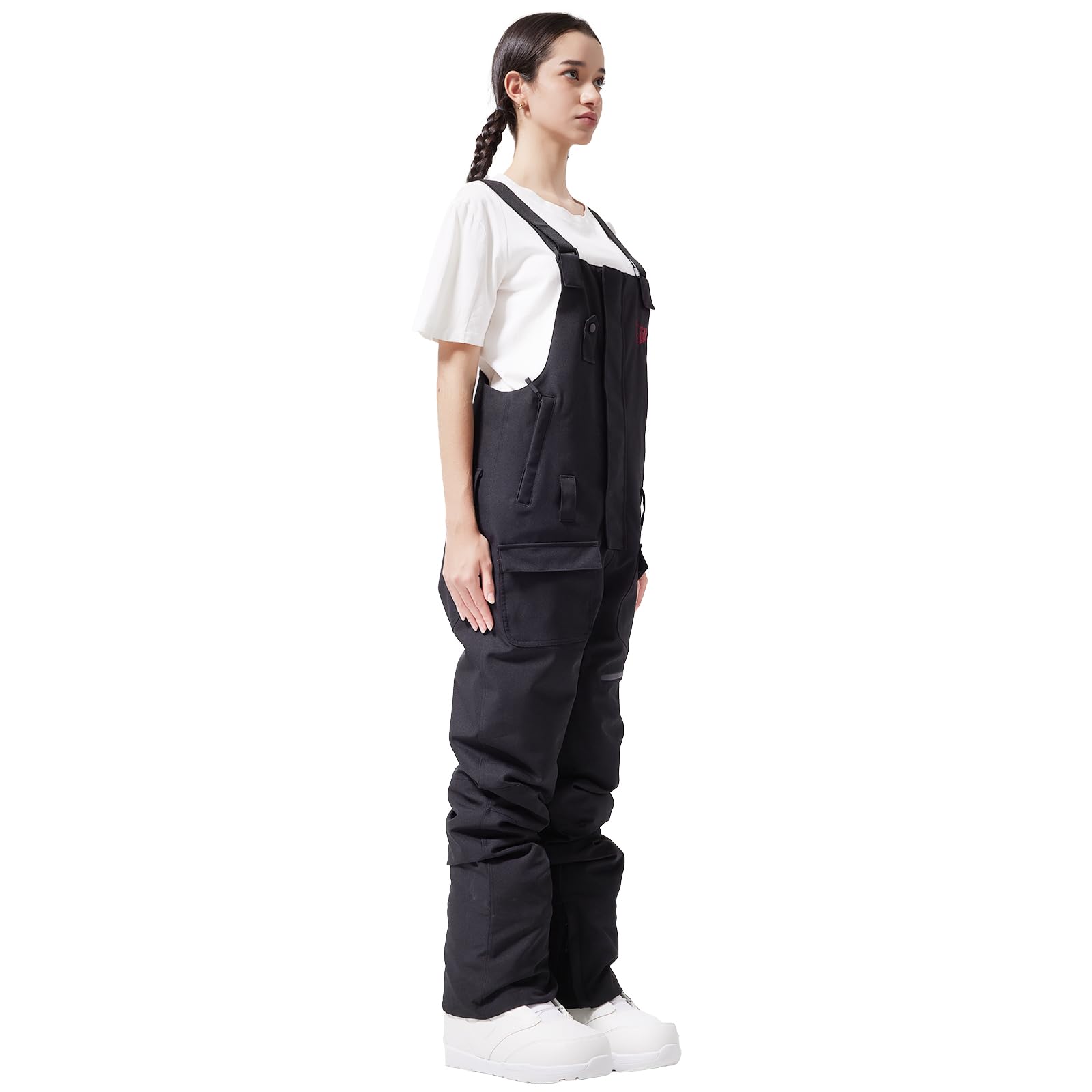 Women's Waterproof Ski Bib Overalls - Insulated Winter Snow Pants for Warmth & Durability - Perfect for Single & Double Board Skiing, Snowboarding & Outdoor Winter Sports