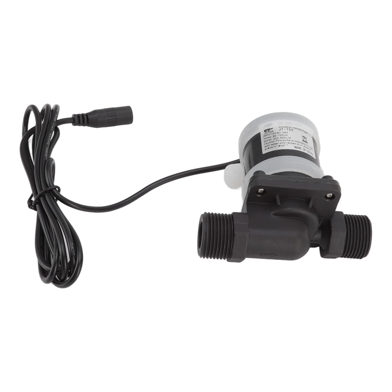 CHICIRIS 24V DC Brushless Water Pressure Booster Pump for Solar Water Heater & Shower - High Flow JT-750D5 - Perfect for Home, RV & Off-Grid Water Systems