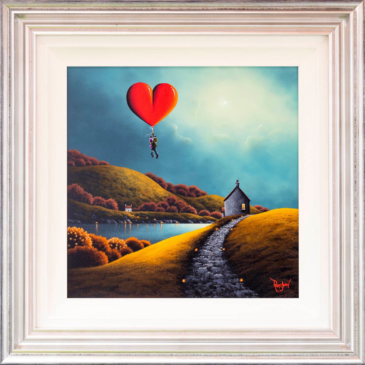 Original SOLD - A Love That Carries Us Away Romantic Wall Art for Bedroom & Living Room Decor | Perfect Gift for Couples & Anniversaries