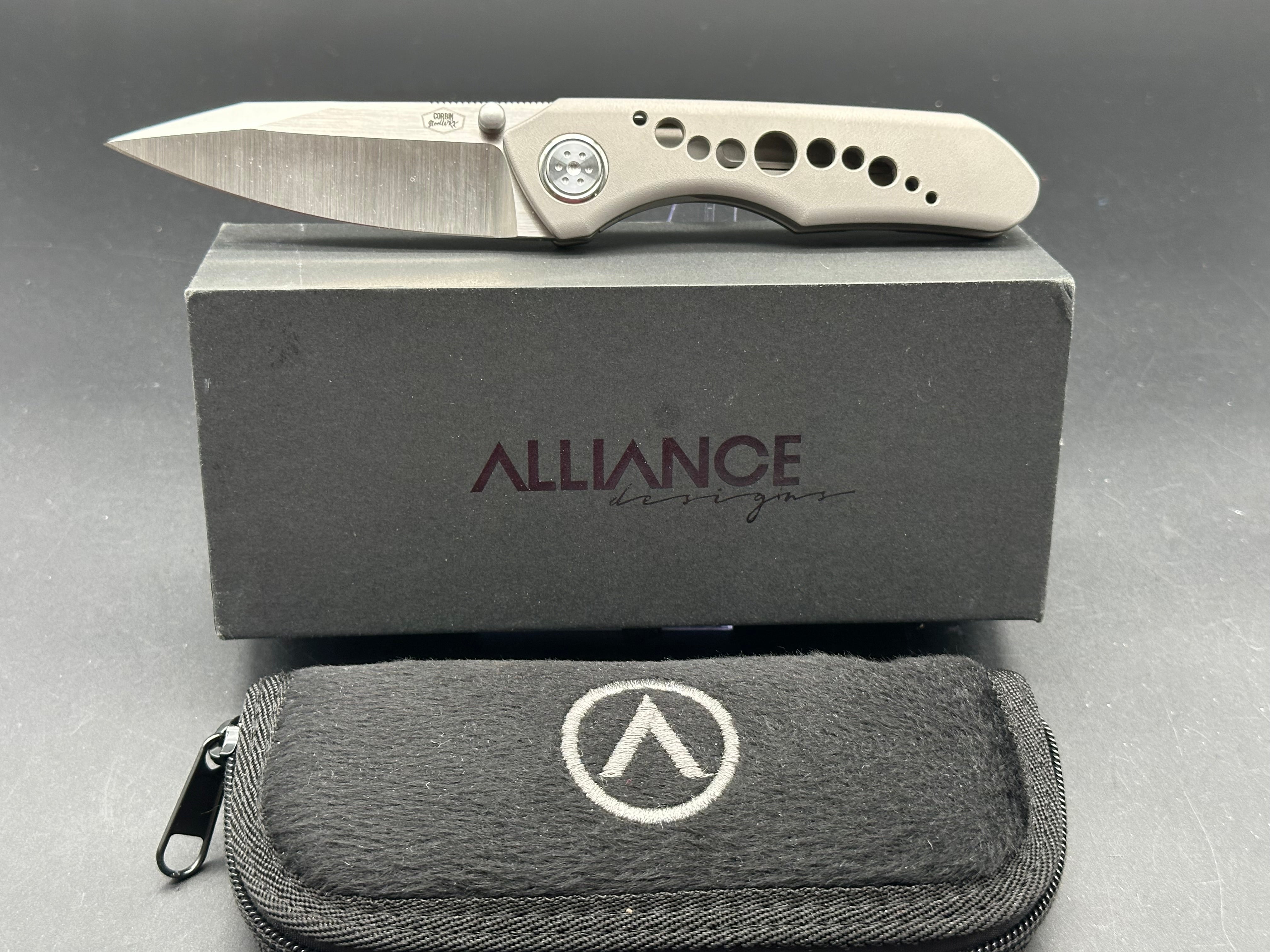 ALLIANCE DESIGNS Keen BRANDON CORBIN Knife - Premium EDC Folding Pocket Knife for Outdoor, Camping, Hiking & Everyday Carry (EDC)