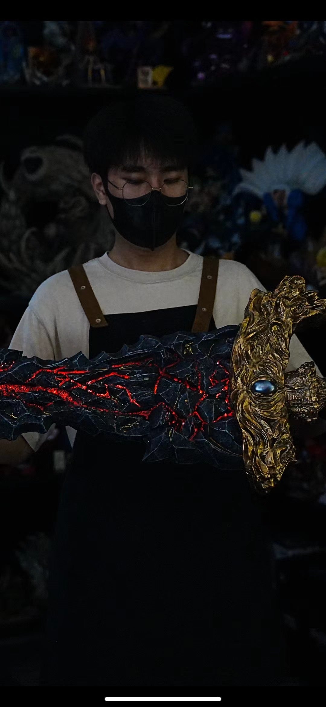 Panda Studio Maliketh's Black Blade - High-Quality Replica Sword for Cosplay, Collectors & Display | Perfect for Dark Souls Fans, Themed Parties & Home Decor