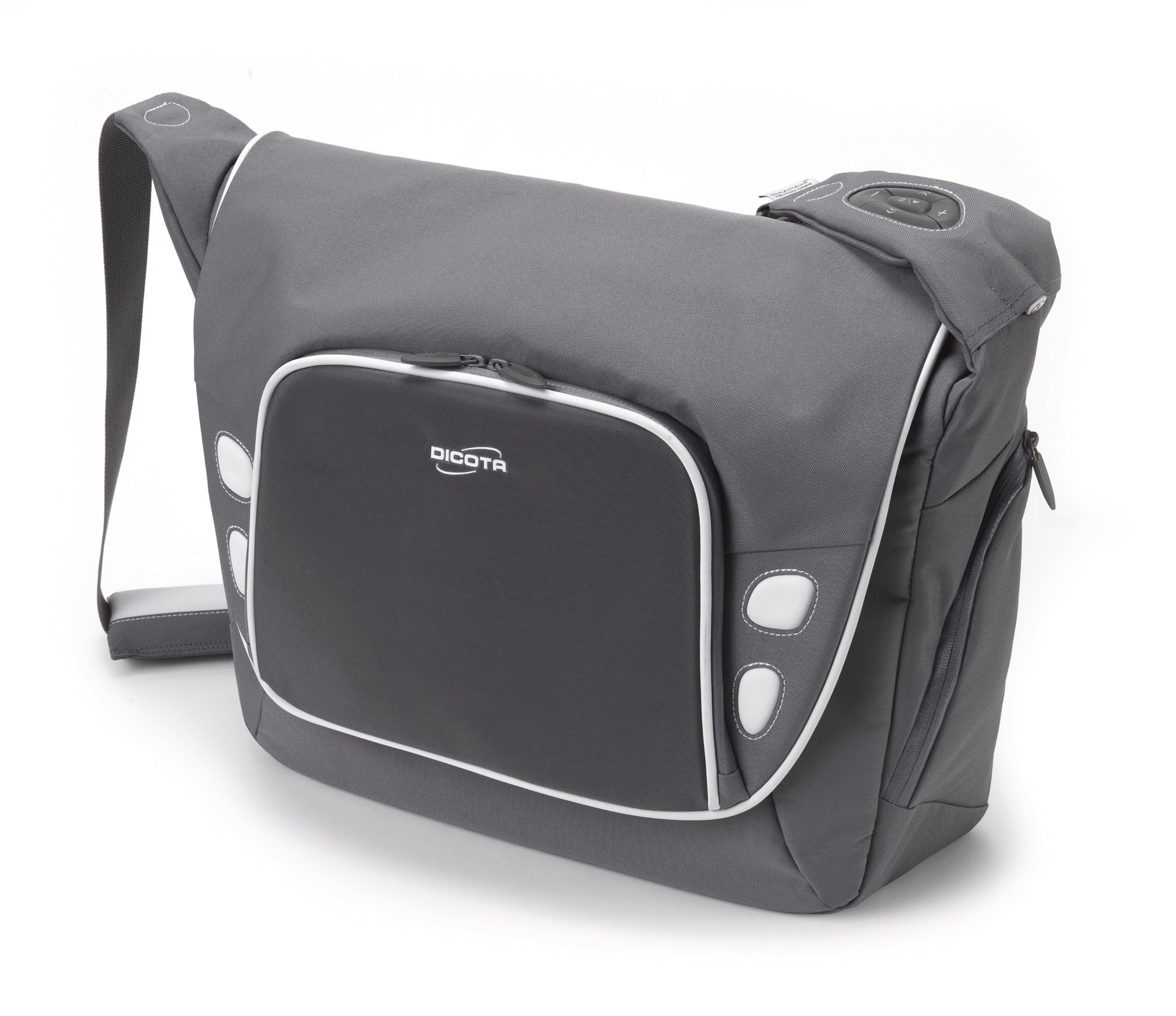 Takecontrol iPod Messenger Grey Bag - Compatible with 15-inch MacBook & 15.4-inch Laptops - Perfect for Work, Travel & School Accessories Storage