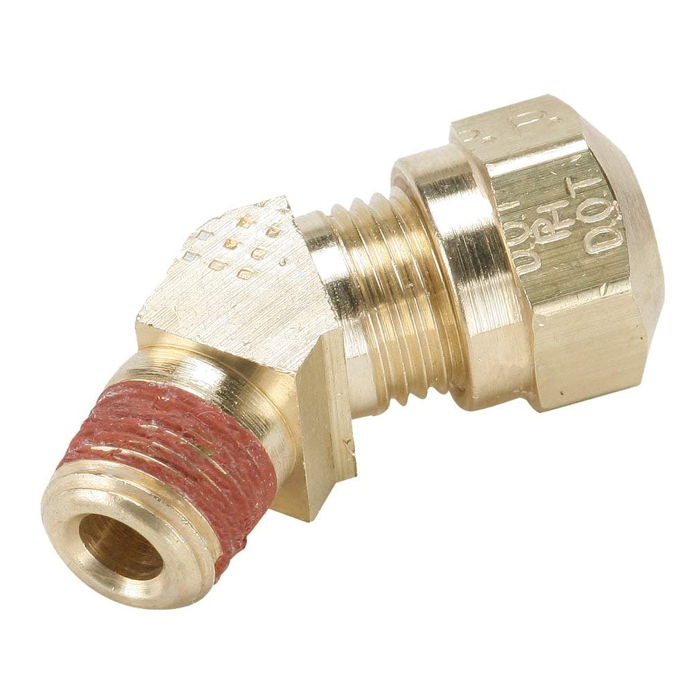 VS279NTA-4-2-pk10 Air Brake-NTA 45 Degree Elbow Fitting, Brass, 1/4