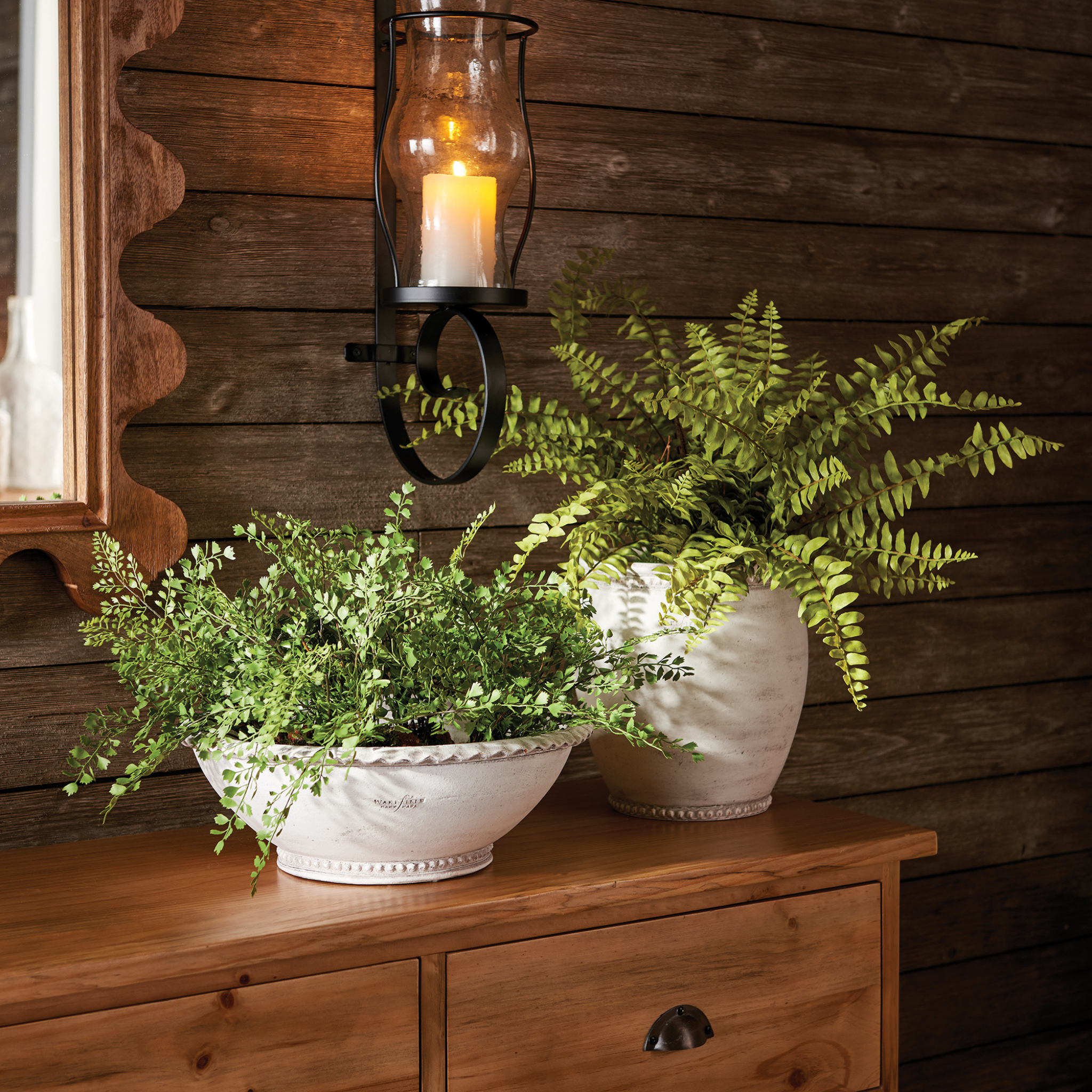 12 Pack Artificial Boston Fern Hanging Plants - Realistic Fake Greenery for Home Decor, Office, Patio, and Indoor/Outdoor Use