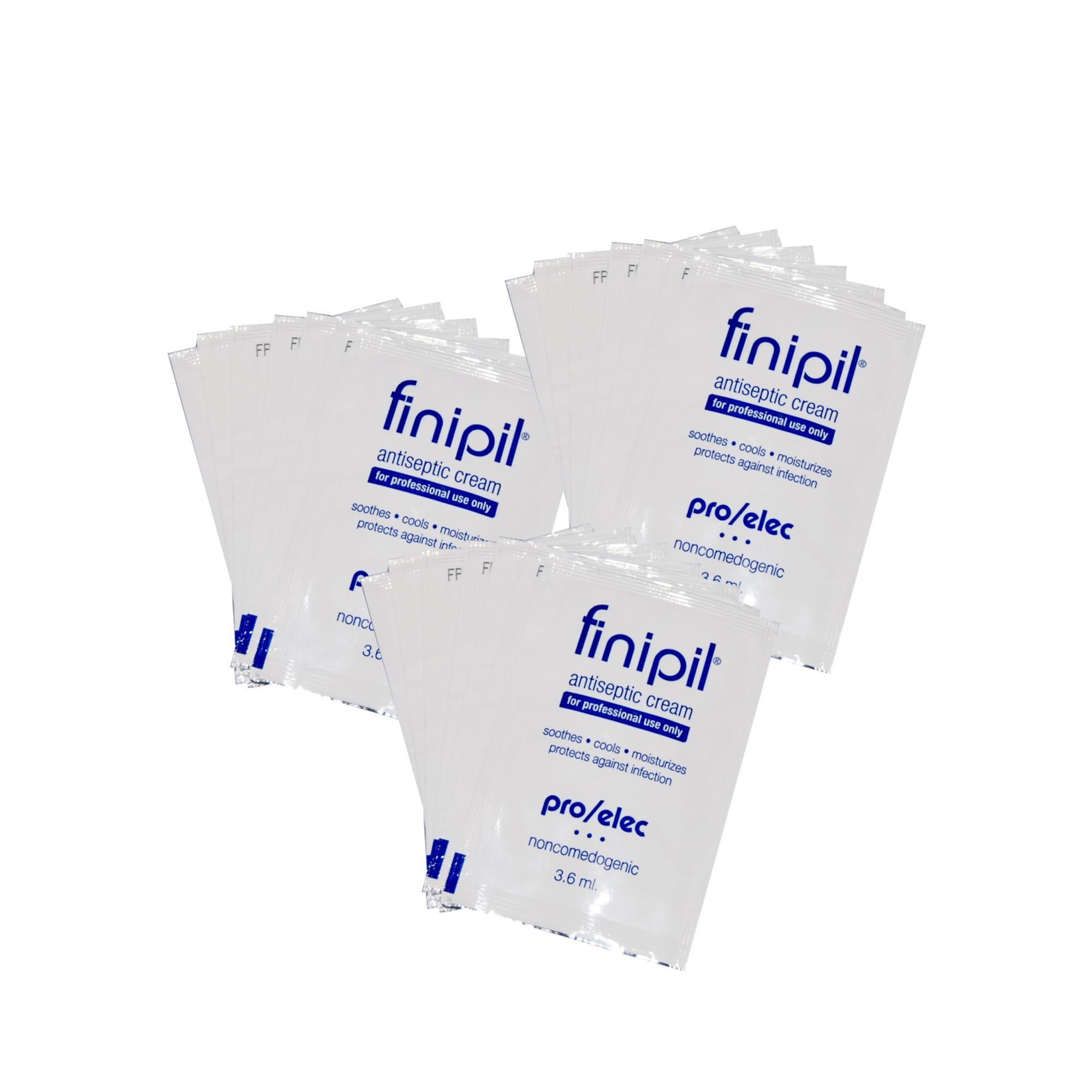 Finipil Pro Lactic Acid Cream Packets - 25 Pack (3.6 ml Each) for Post-Waxing & Hair Removal Skin Care - Soothes & Protects Sensitive Skin